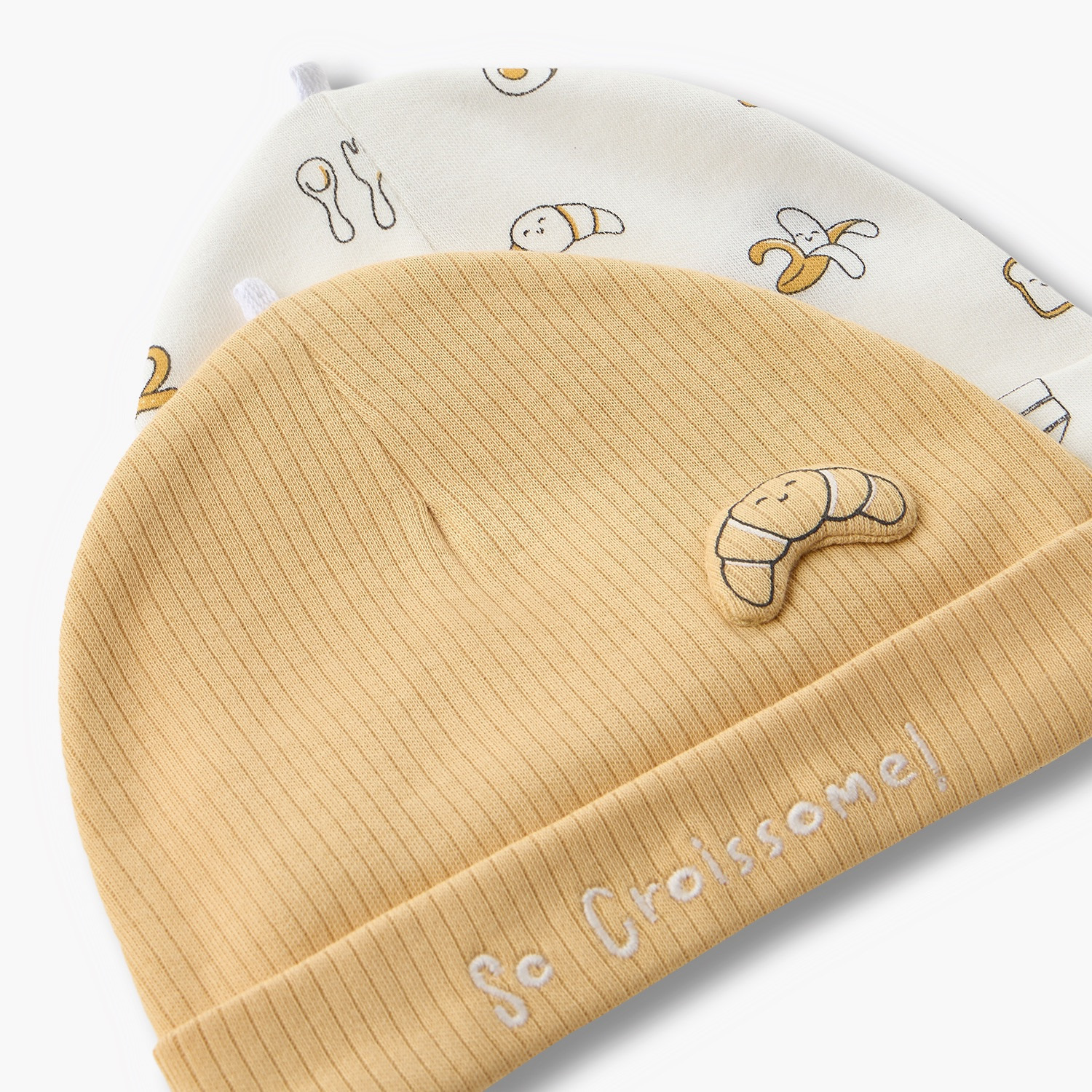 Pack of 2 Juniors Cap with Breakfast Print-baby-boys-accessories-caps-image-6