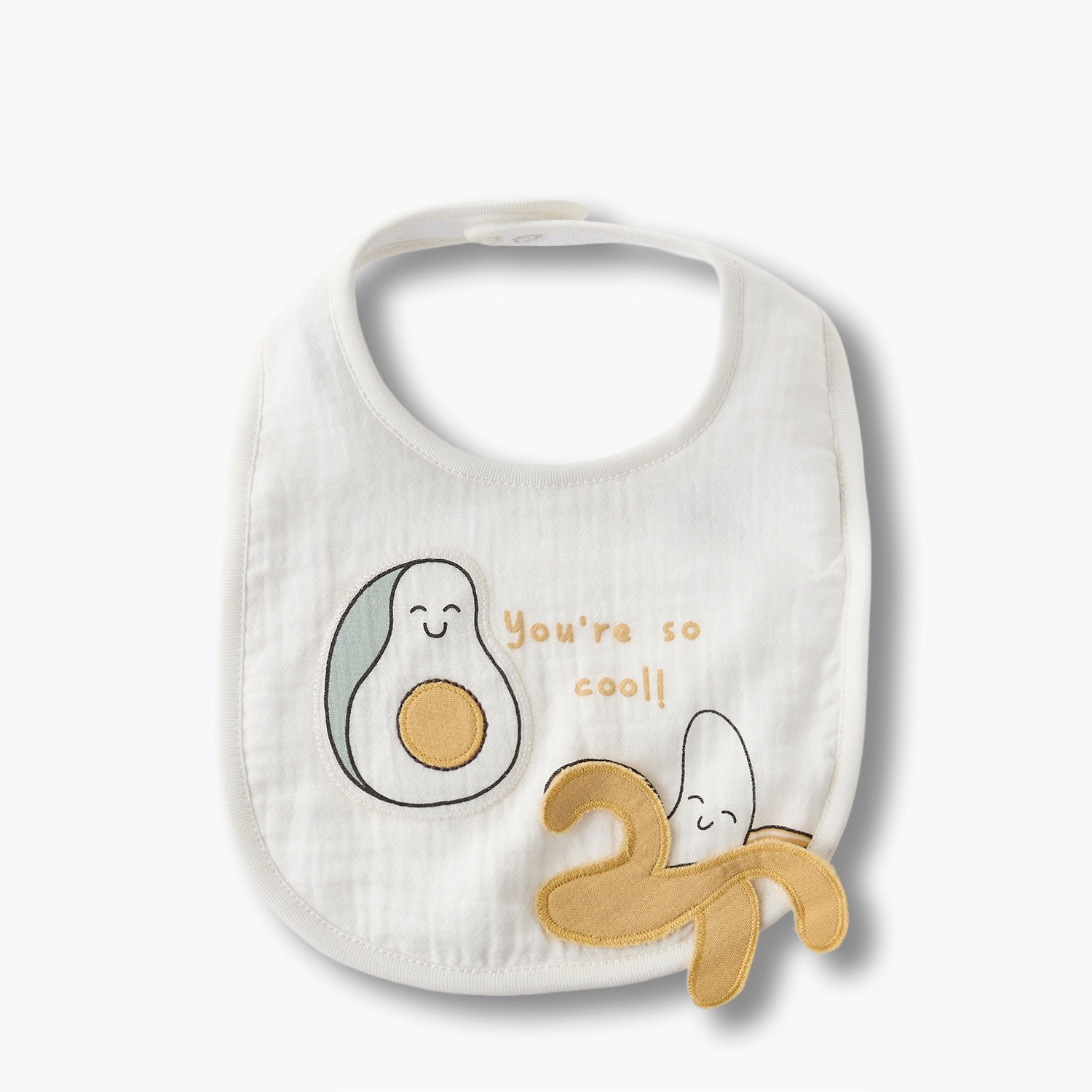 Juniors  Baby Bib with Fruit Embroidery-baby-feeding-bibs-image-1