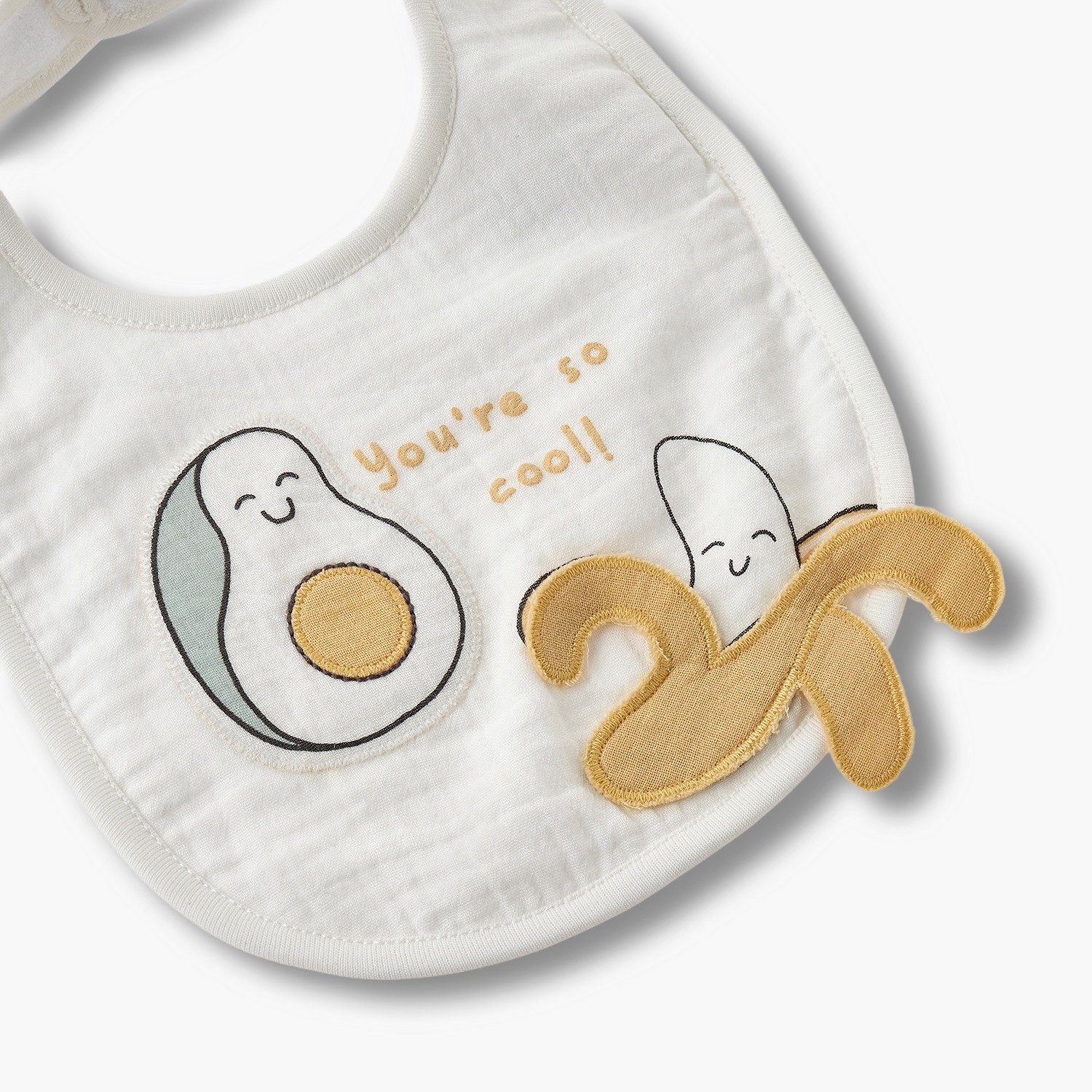 Juniors  Baby Bib with Fruit Embroidery-baby-feeding-bibs-image-3