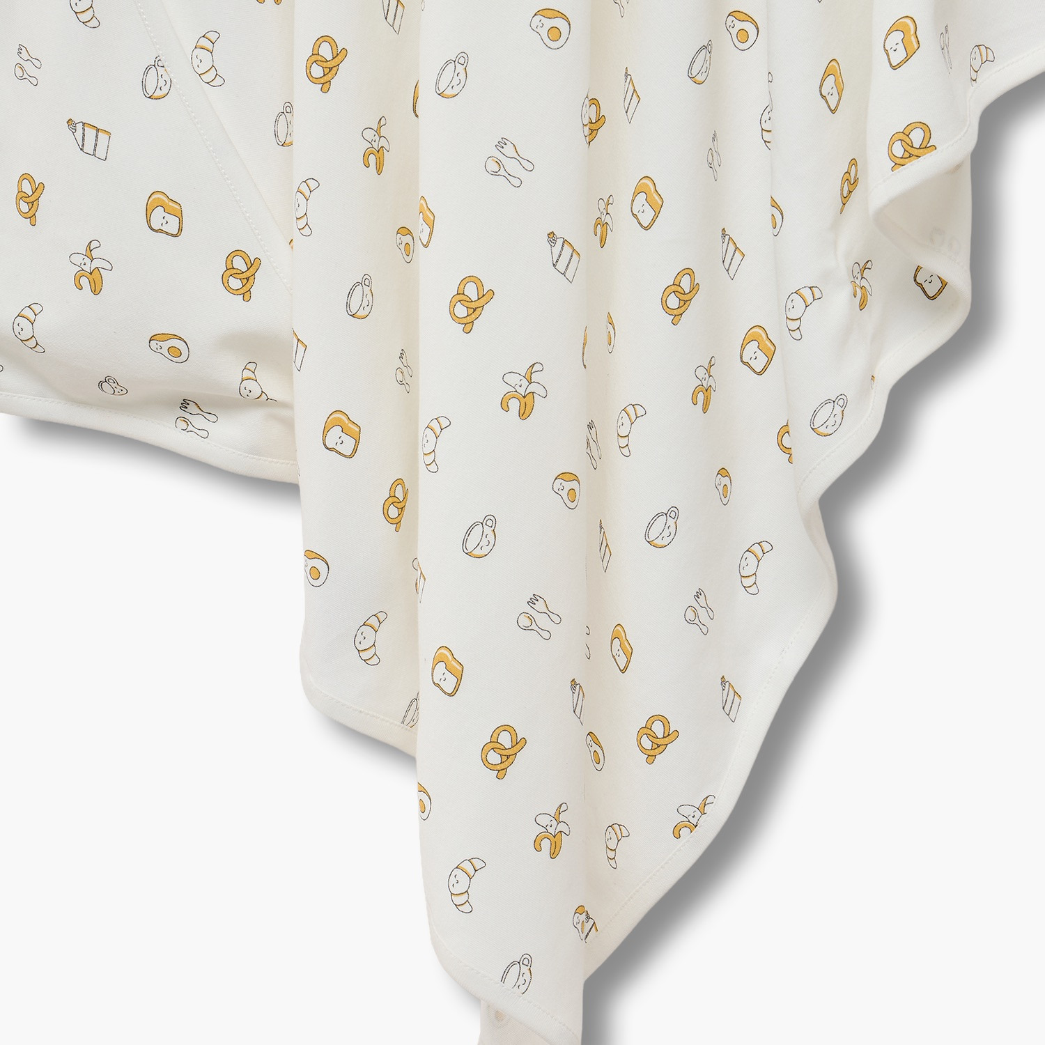 Juniors Receiving Blanket with Breakfast Print-baby-nursery-blanketsandswaddles-receivingblankets-image-4