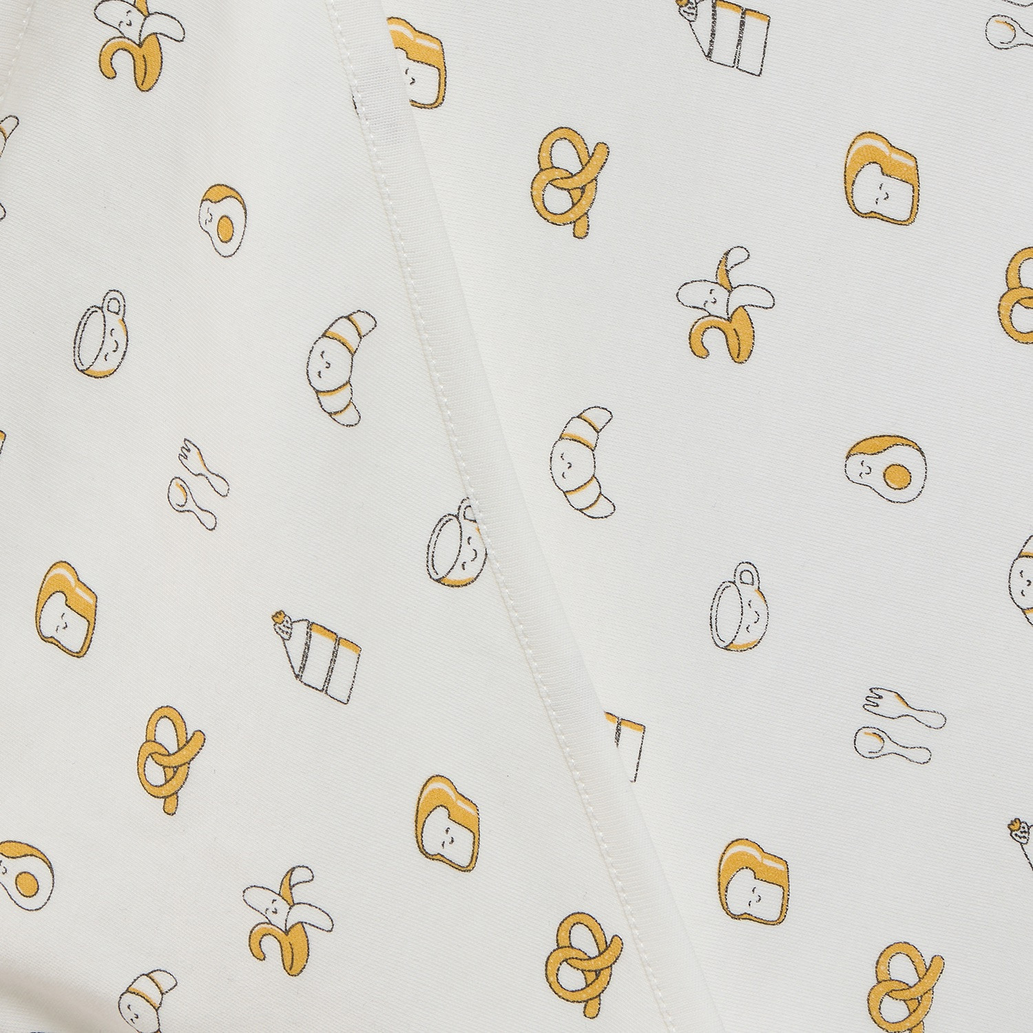 Juniors Receiving Blanket with Breakfast Print-baby-nursery-blanketsandswaddles-receivingblankets-image-5