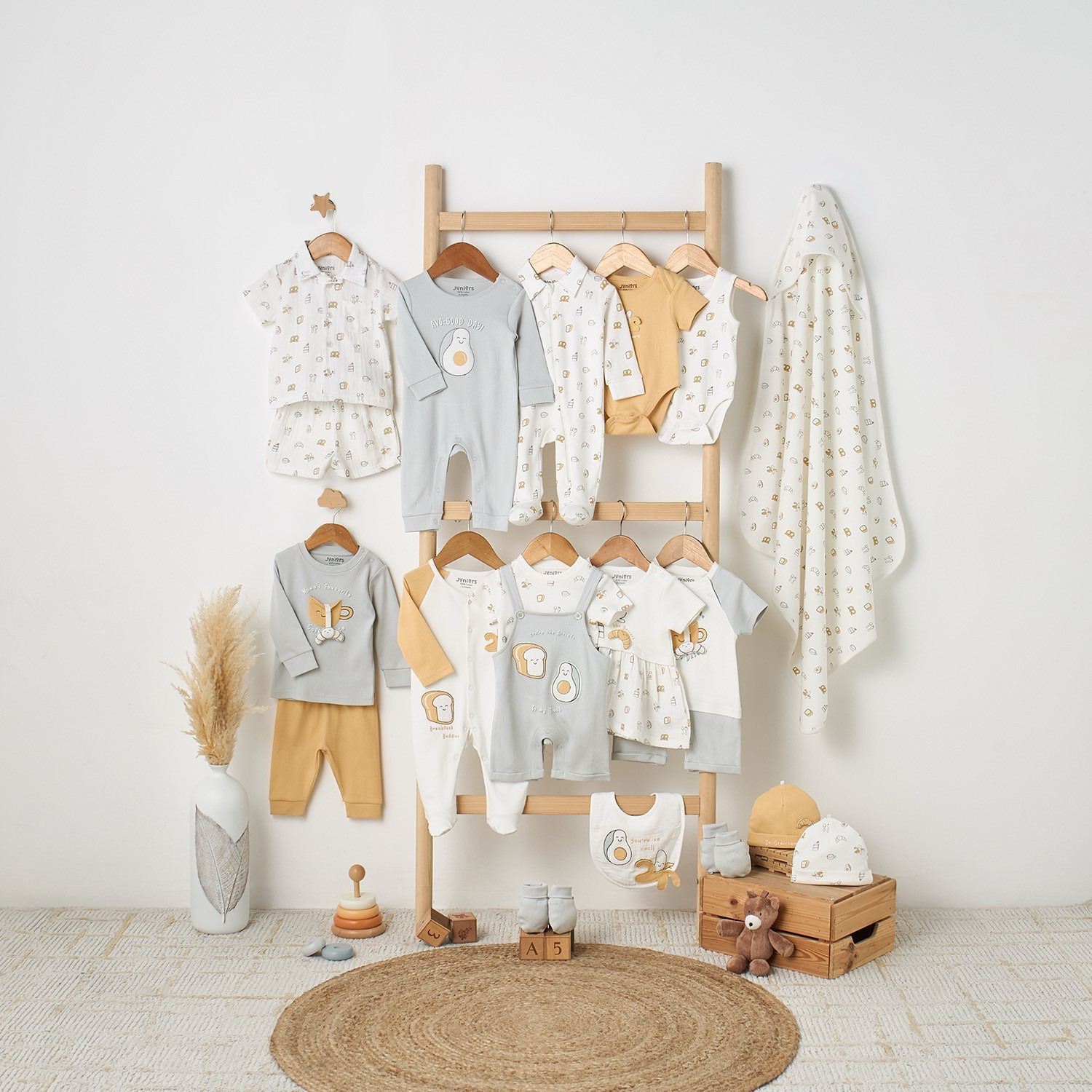 Juniors Receiving Blanket with Breakfast Print-baby-nursery-blanketsandswaddles-receivingblankets-image-6