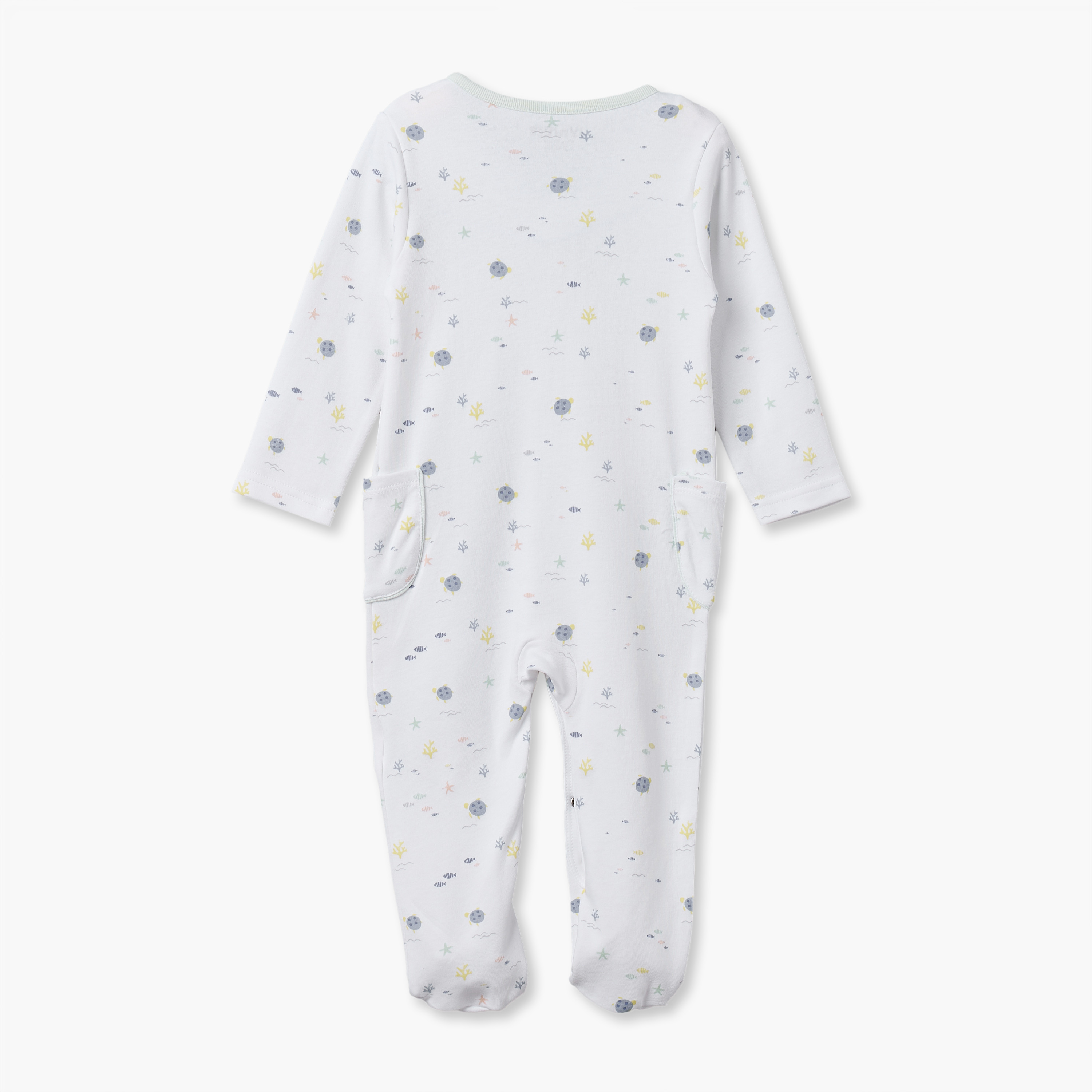 بدلة نوم قطن بياقة مستديرة وأكمام طويلة وطبعات من جونيورز-baby-boys-clothing-nightwear-sleepsuits-image-2