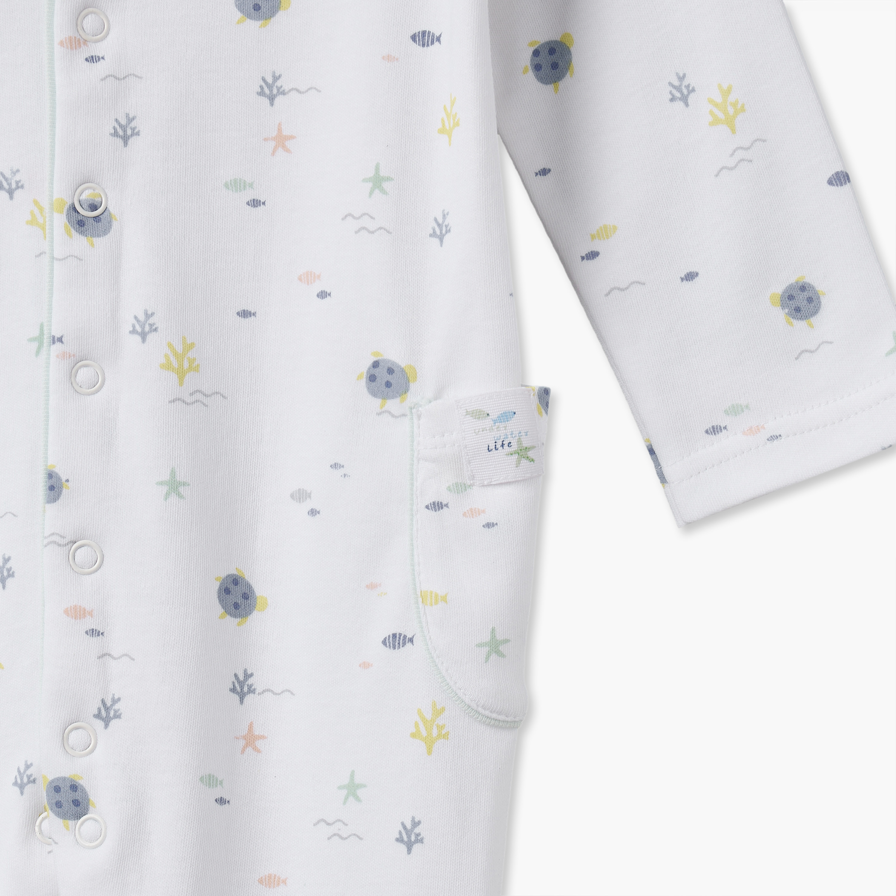 بدلة نوم قطن بياقة مستديرة وأكمام طويلة وطبعات من جونيورز-baby-boys-clothing-nightwear-sleepsuits-image-4