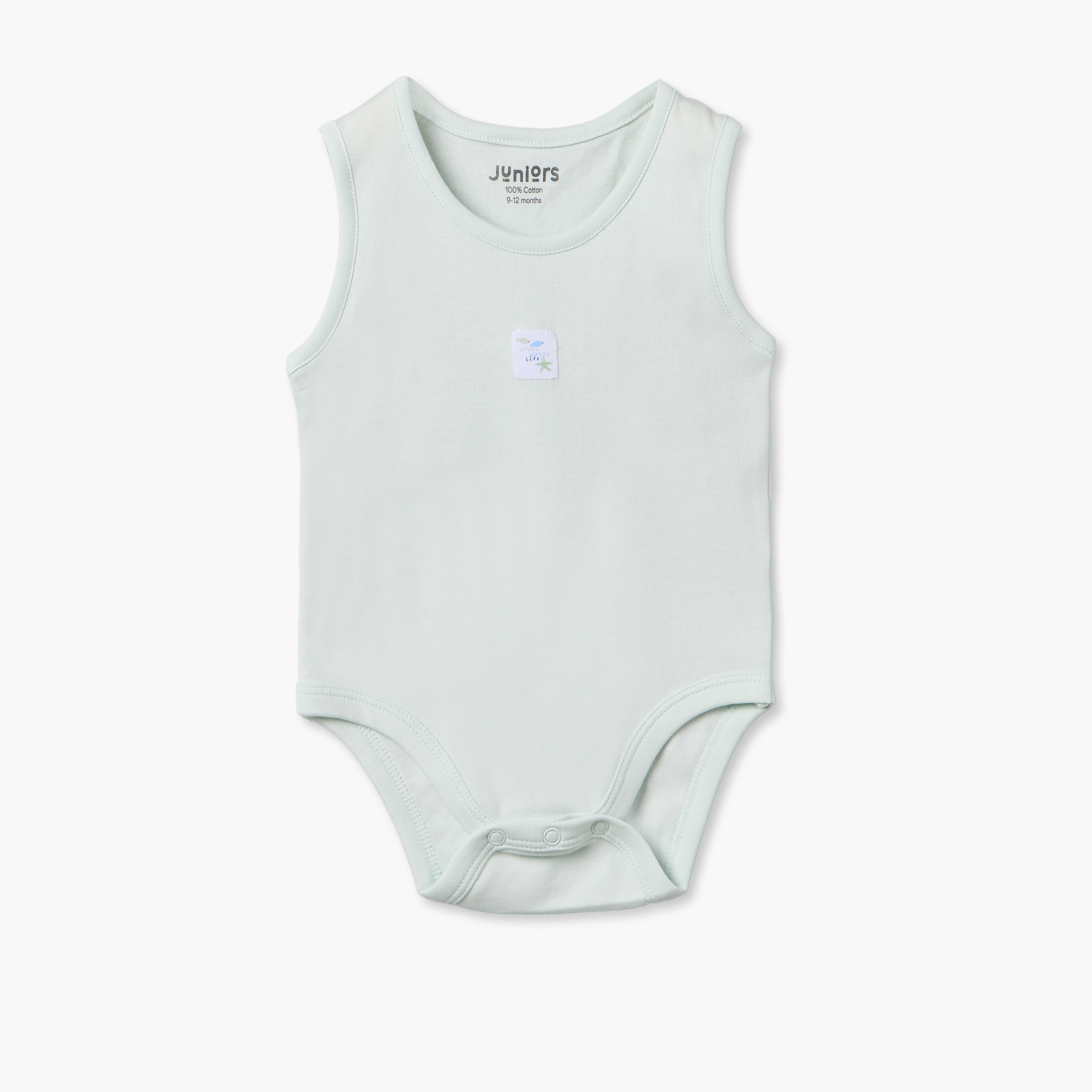 Pack of 2 Juniors Crew Neck Bodysuit with Aquatic Print-baby-boys-clothing-bodysuits-image-6