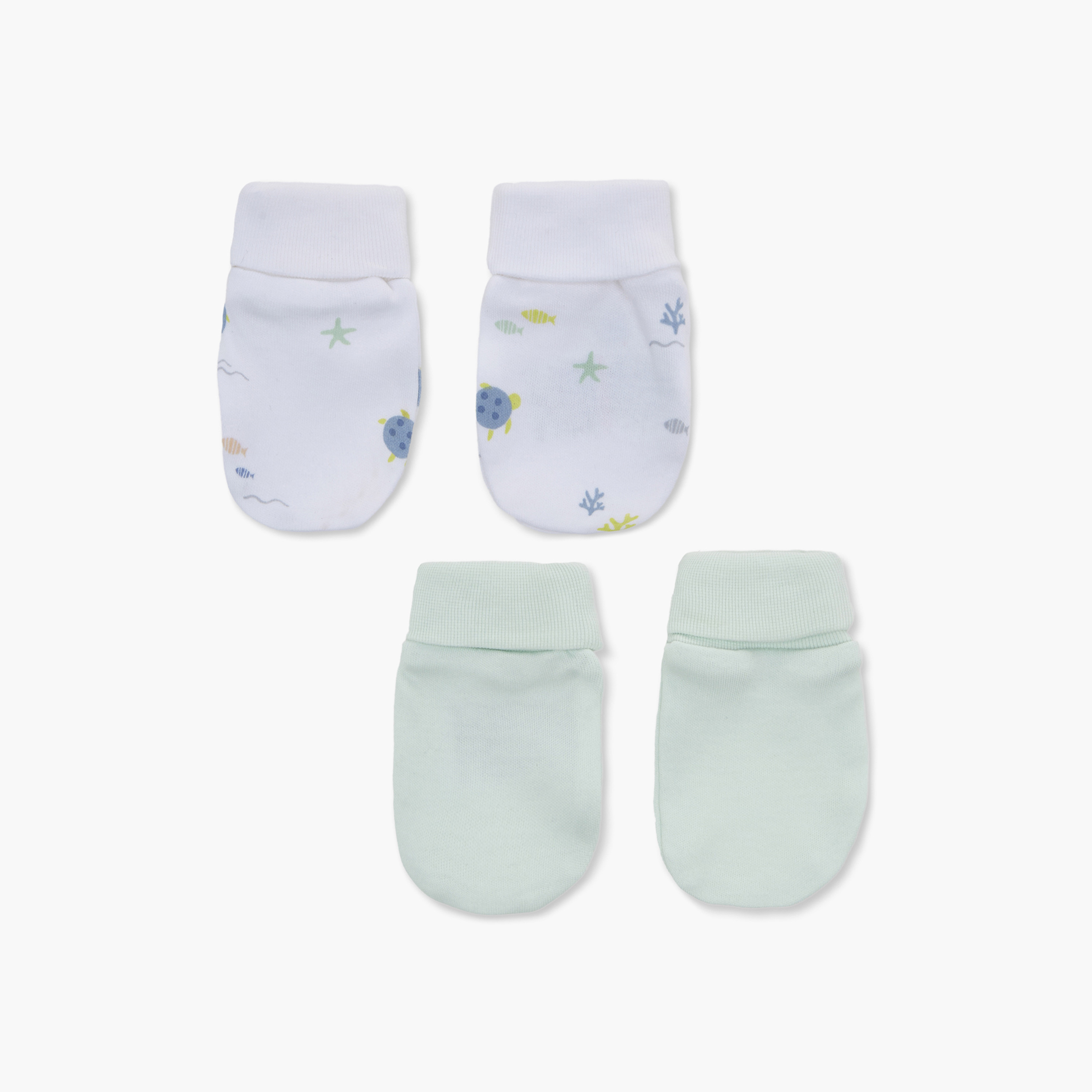 Pack of 2 Juniors Mittens with Assorted Print-baby-boys-accessories-mittens-image-1
