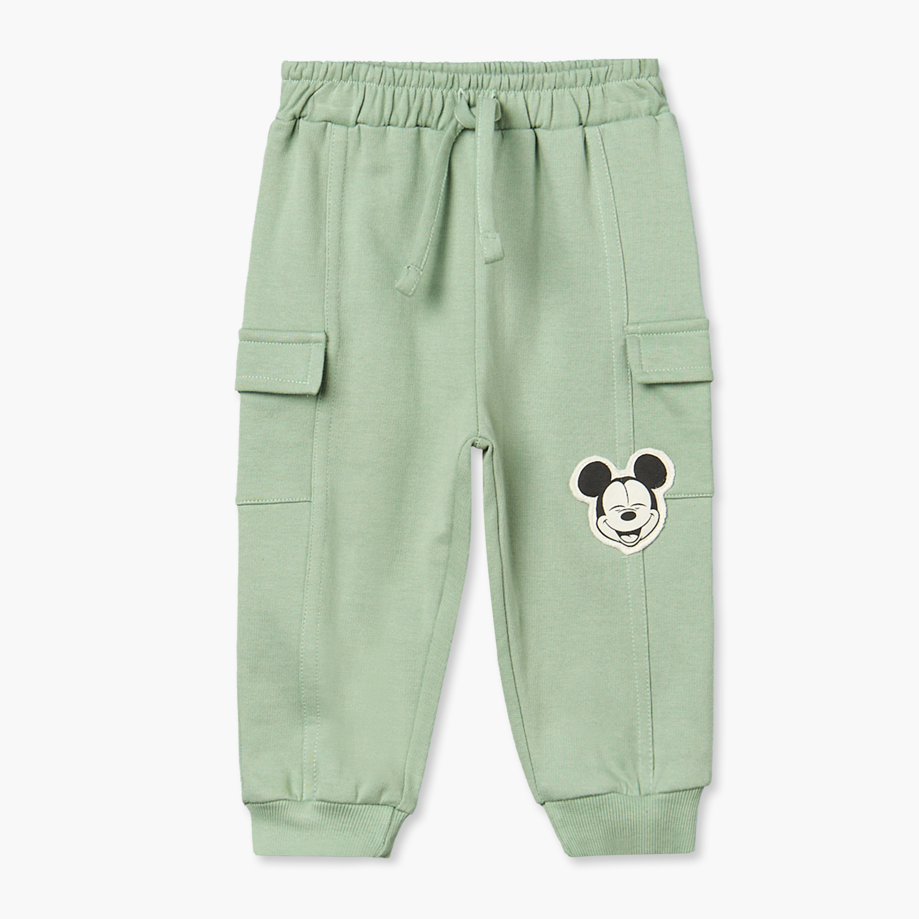 Disney Cotton Crew Neck Long Sleeves Pyjama Set with Mickey Mouse Applique-baby-boys-clothing-nightwear-pyjamasets-image-3