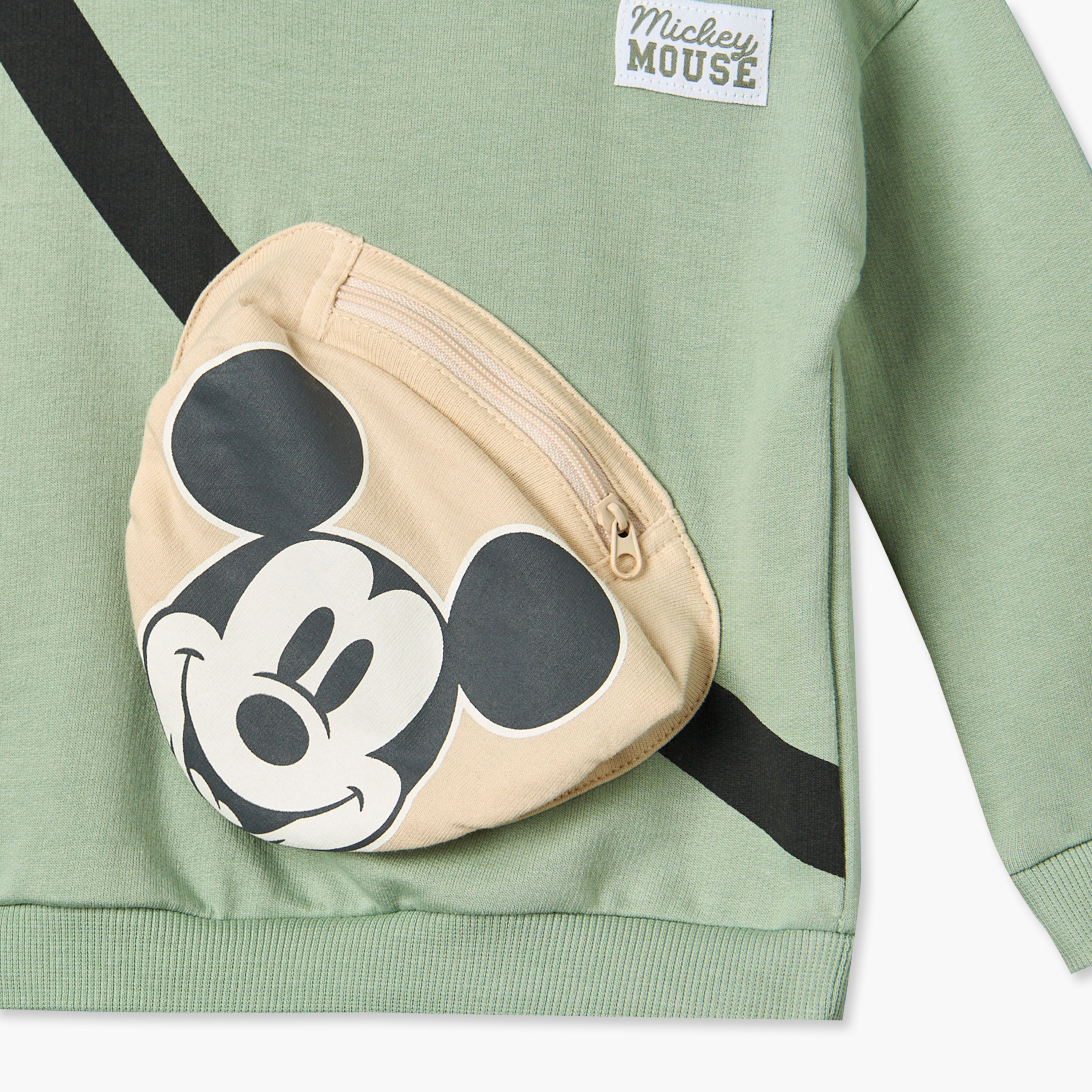 Disney Cotton Crew Neck Long Sleeves Pyjama Set with Mickey Mouse Applique-baby-boys-clothing-nightwear-pyjamasets-image-6