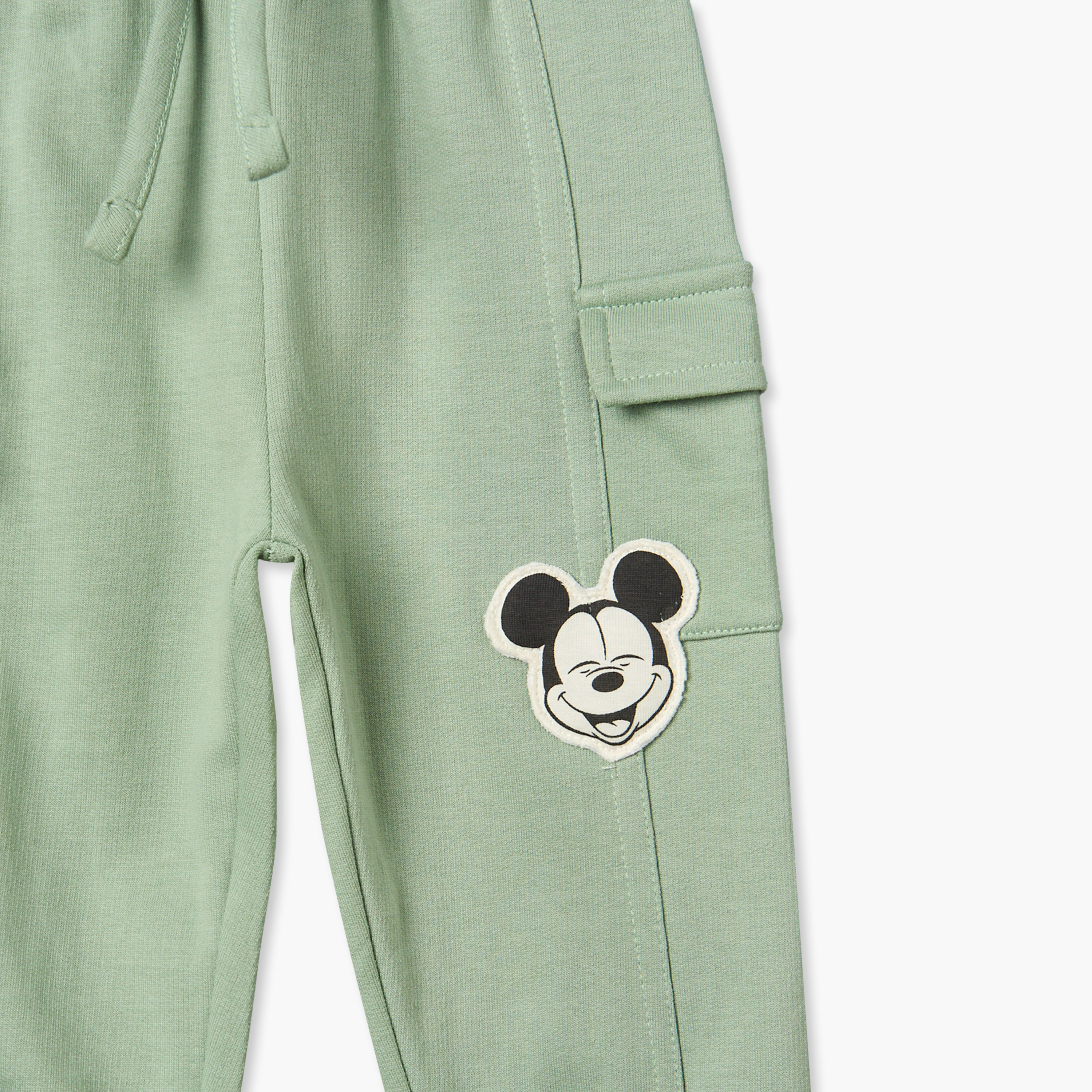 Disney Cotton Crew Neck Long Sleeves Pyjama Set with Mickey Mouse Applique-baby-boys-clothing-nightwear-pyjamasets-image-7