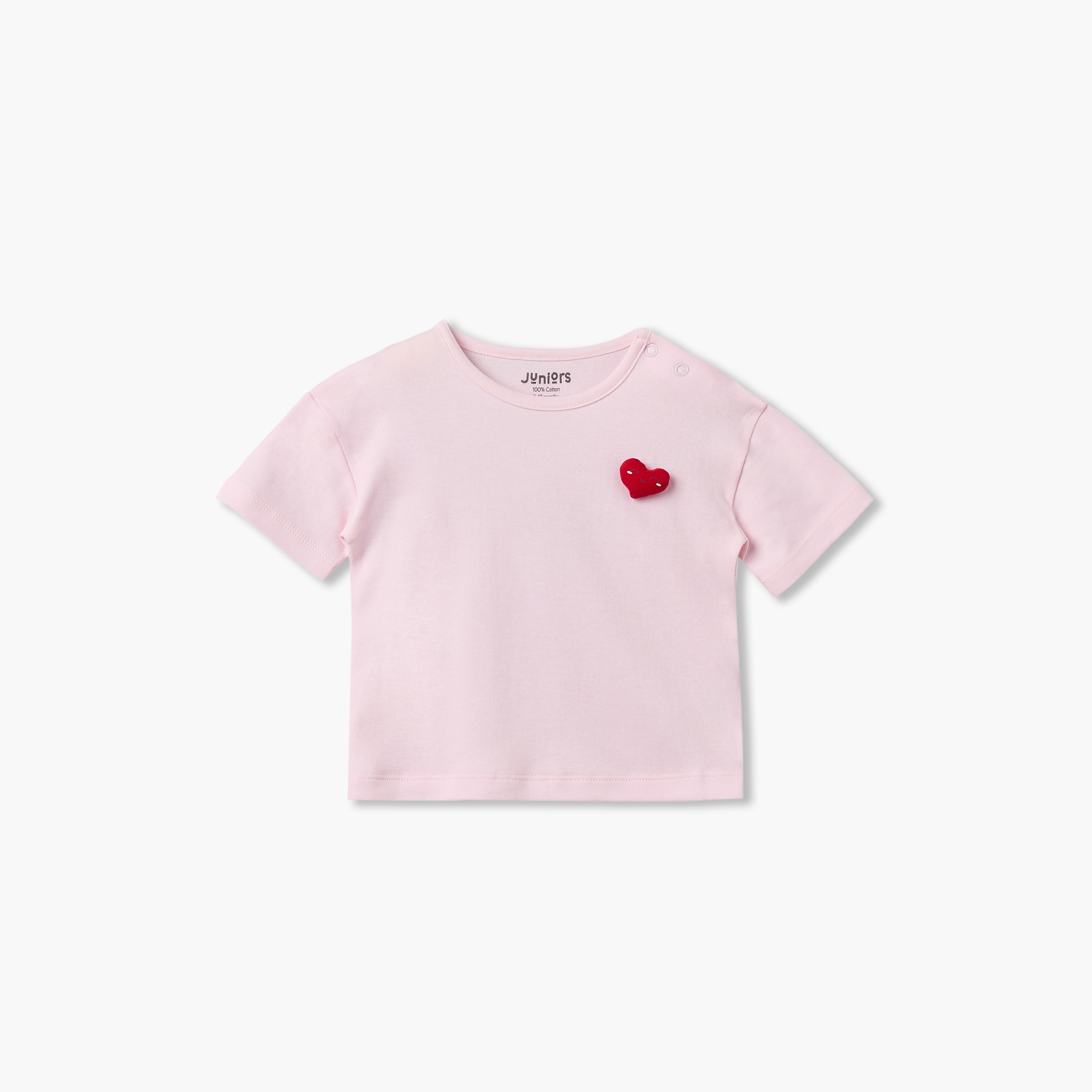 طقم شورت قطن بياقة ضيقة وأكمام قصيرة بطبعات من جونيورز-baby-girls-clothing-nightwear-pyjamasets-image-2