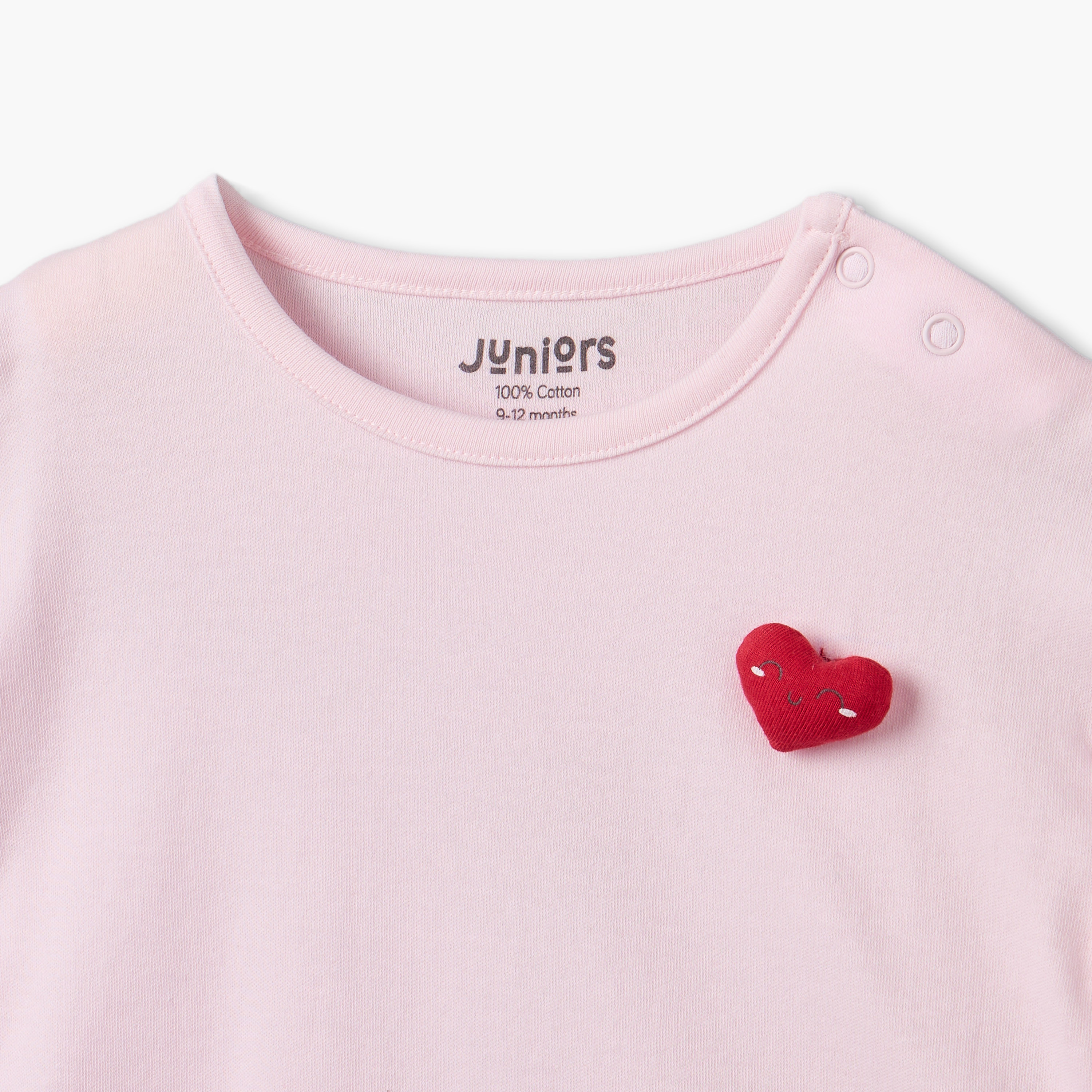 طقم شورت قطن بياقة ضيقة وأكمام قصيرة بطبعات من جونيورز-baby-girls-clothing-nightwear-pyjamasets-image-6