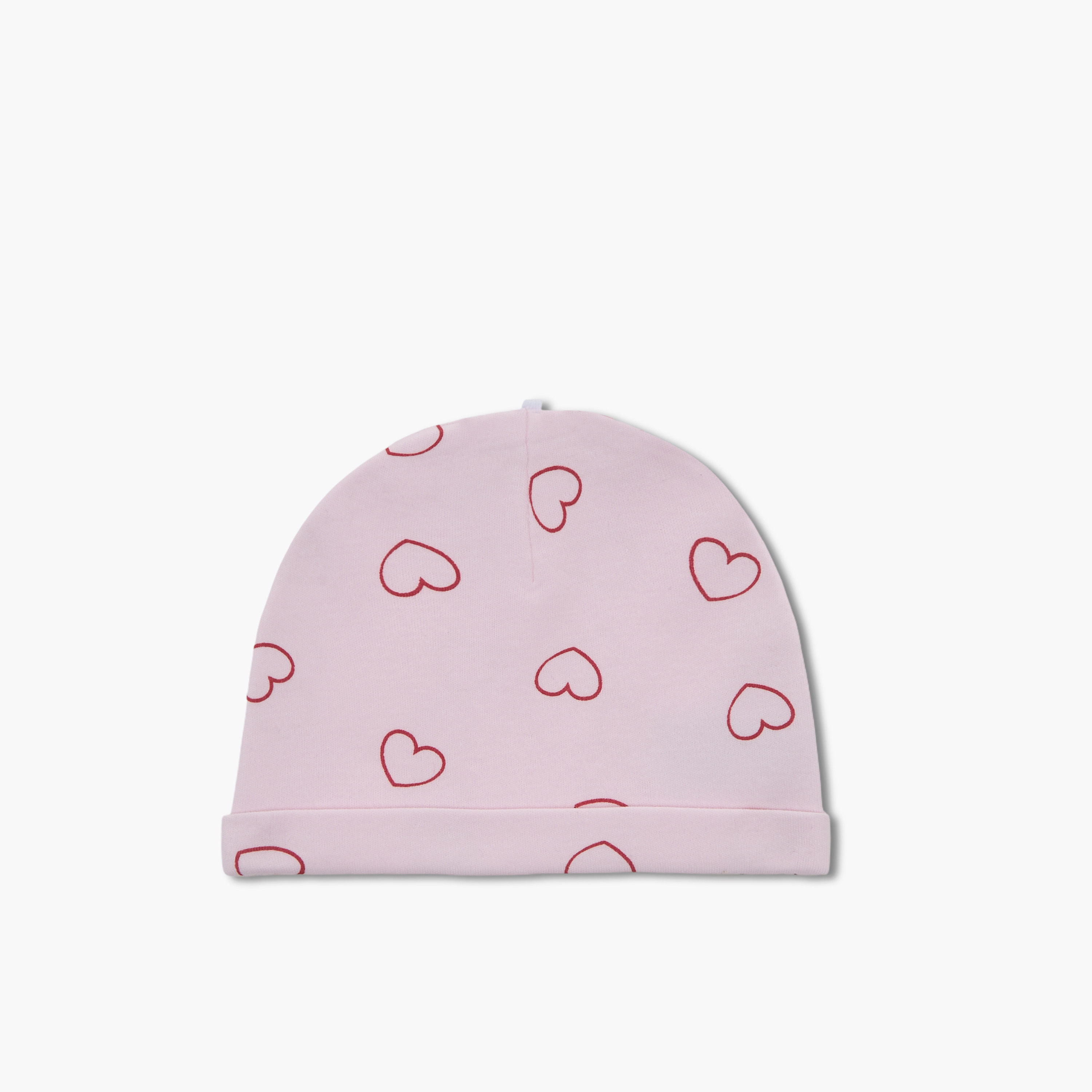 Juniors Cap with Heart Print-baby-girls-accessories-caps-image-1