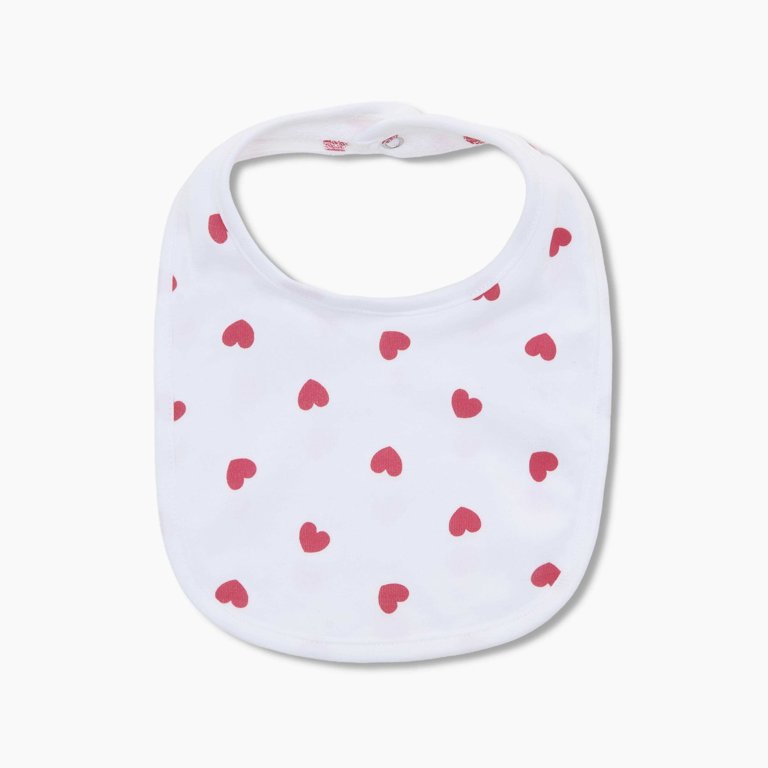 مريلة أطفال بطبعات قلوب من جونيورز-baby-feeding-bibs-image-1