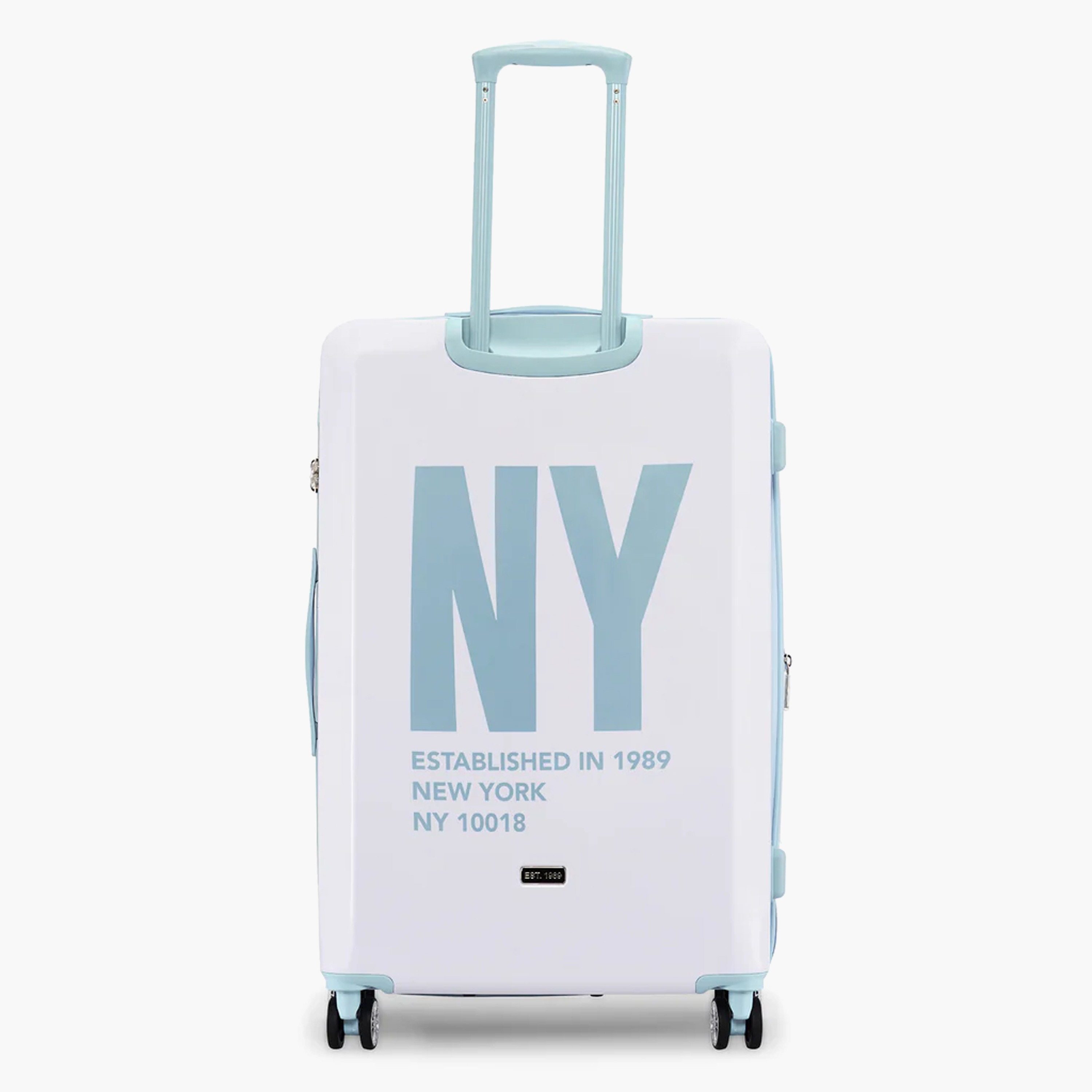 DKNY Logo Print Hardcase Trolley Bag with Retractable Handle - 24 Inches Check-in Bag-travel-luggagesandbags-luggage-image-9