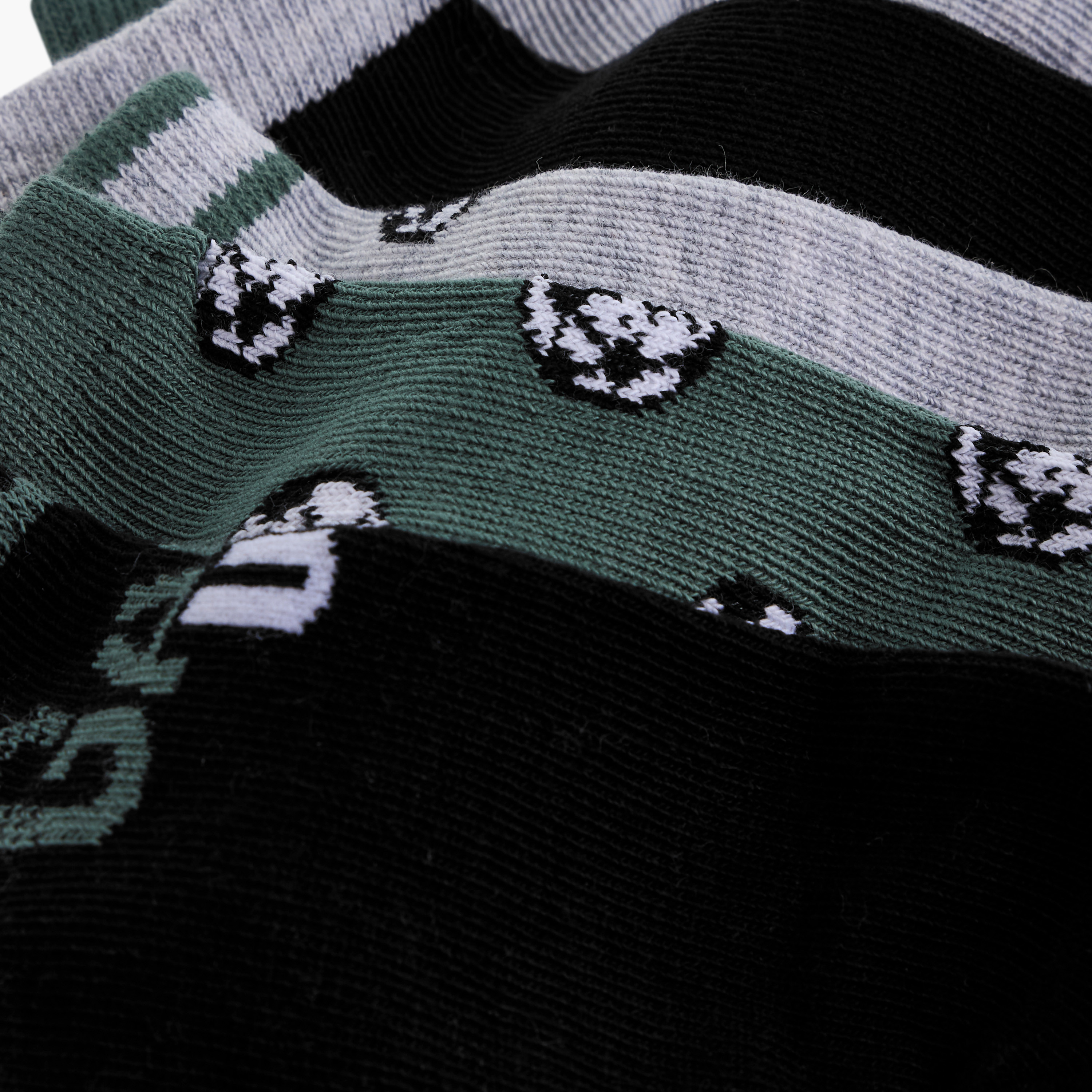 طقم جوارب غير وبرية 5 أزواج بطول الكاحل وطبعات كرة القدم من جونيورز-boys-accessories-socks-image-4