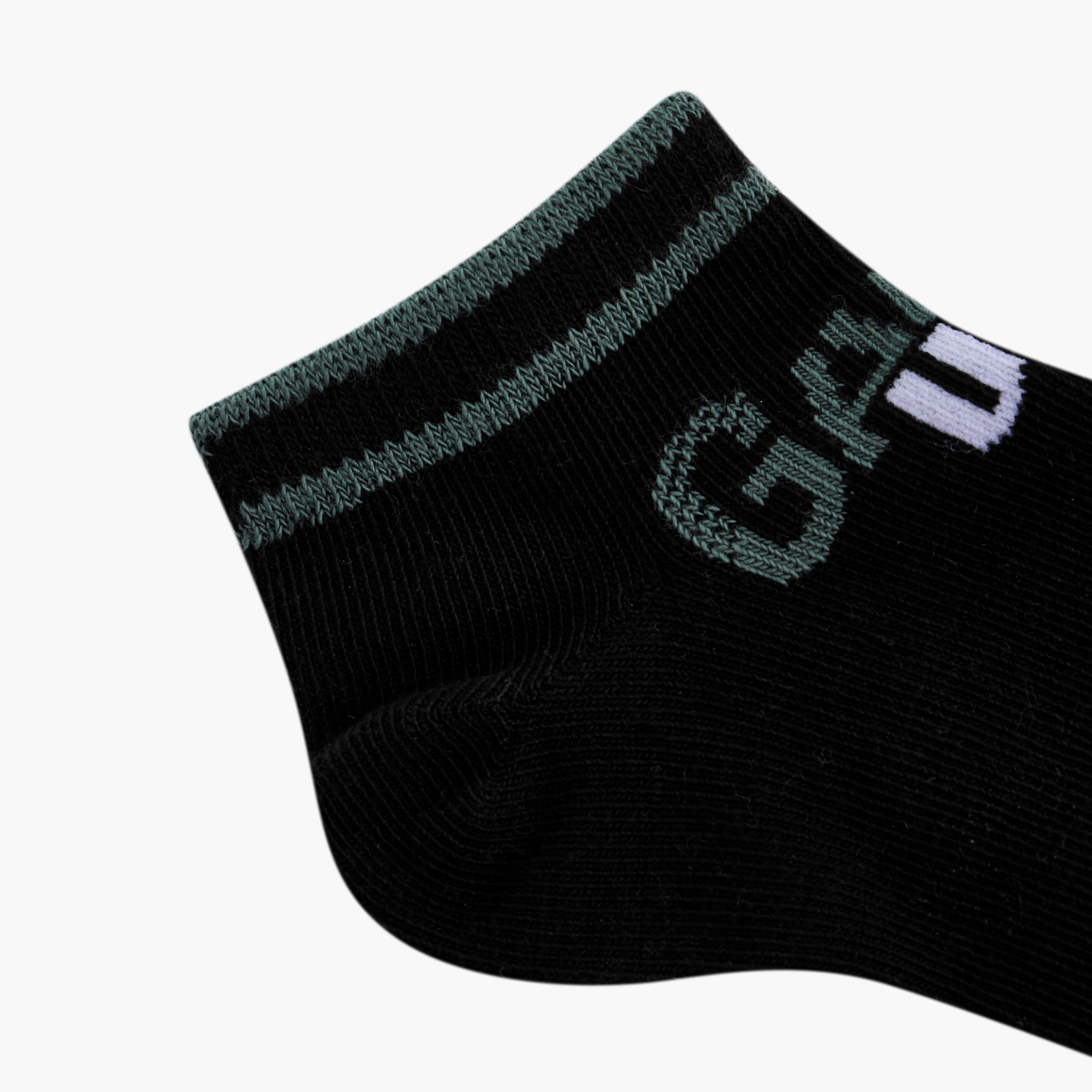 طقم جوارب غير وبرية 5 أزواج بطول الكاحل وطبعات كرة القدم من جونيورز-boys-accessories-socks-image-5