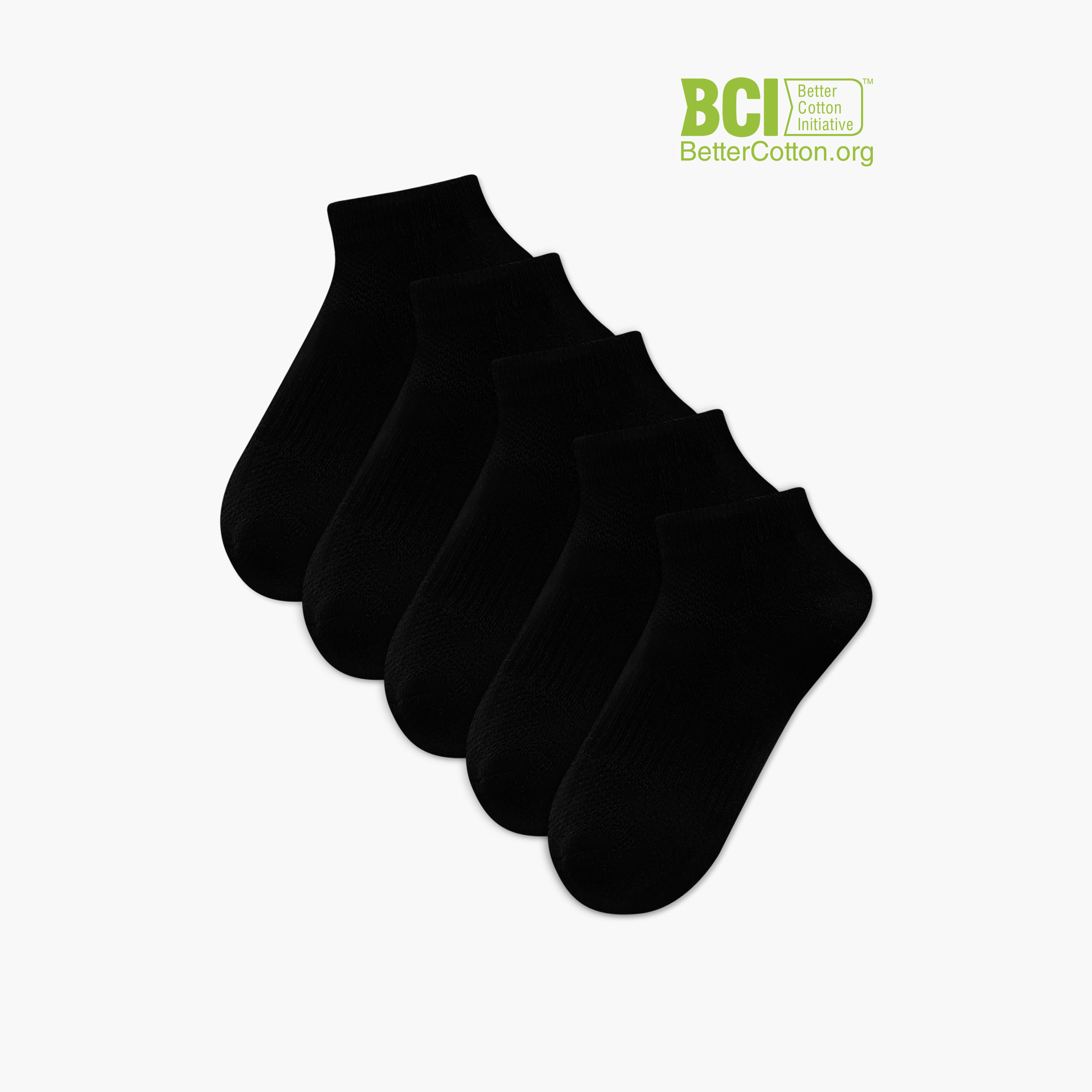 طقم جوارب موسّدة 5 أزواج بارزة الملمس بطول الكاحل من جونيورز-girls-accessories-socks-image-1