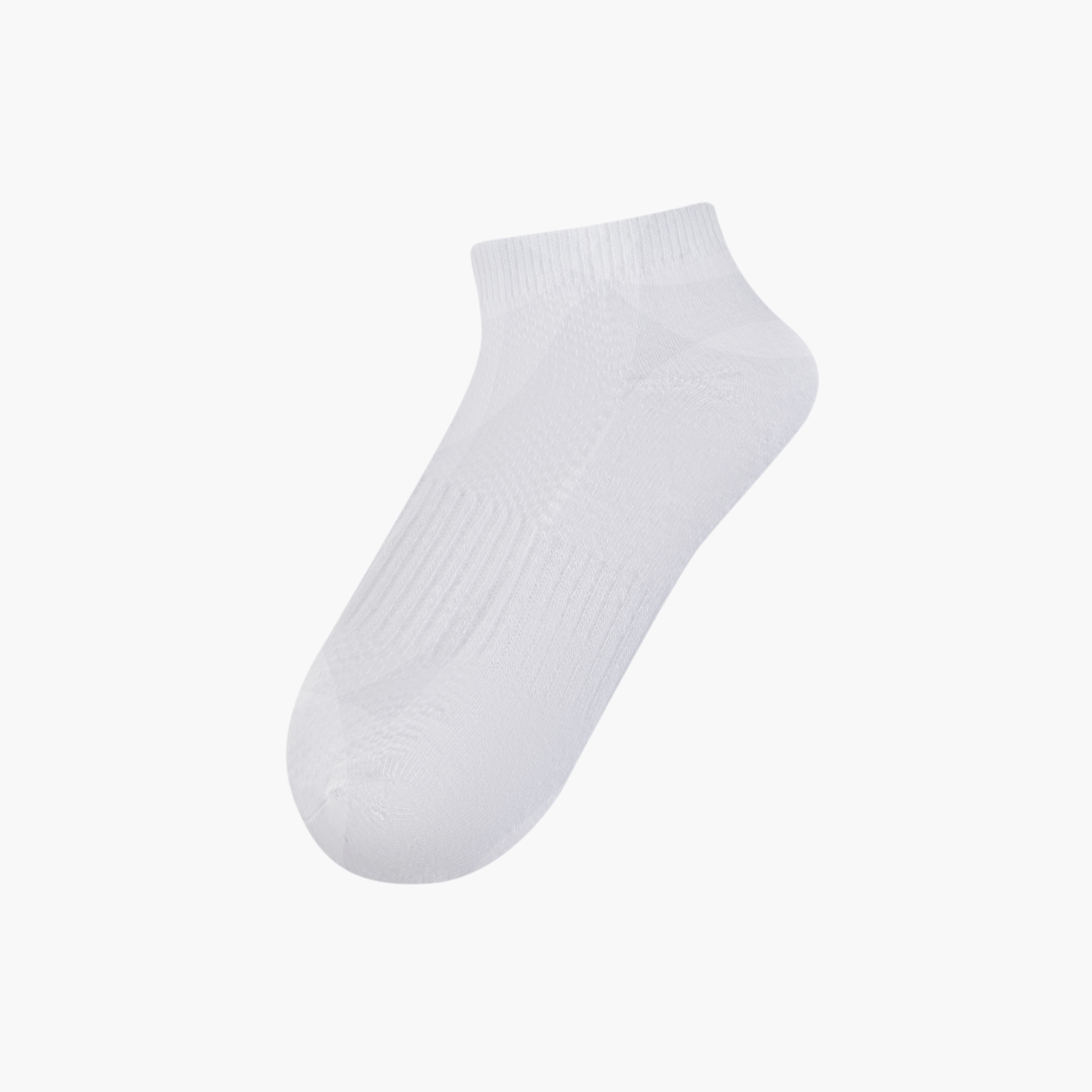 طقم جوارب موسّدة 5 أزواج بارزة الملمس بطول الكاحل من جونيورز-girls-accessories-socks-image-2