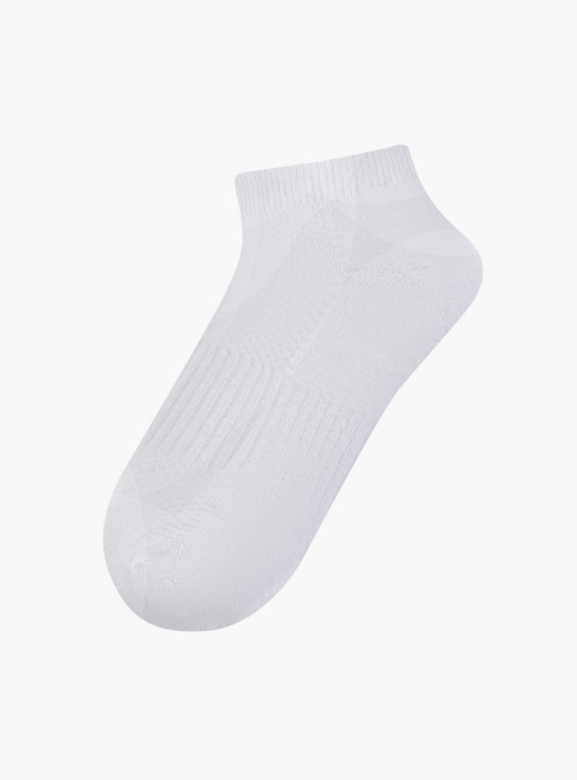 طقم جوارب موسّدة 5 أزواج بارزة الملمس بطول الكاحل من جونيورز-girls-accessories-socks-image-2