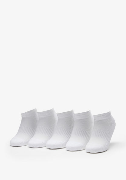Solid Ankle Length Socks - Set of 5-Boy%27s Socks-image-0