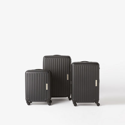 WAVE Ribbed Hardcase Trolley Bag with Wheels and Retractable Handle-Luggage-image-0