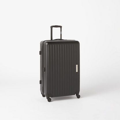 WAVE Ribbed Hardcase Trolley Bag with Wheels and Retractable Handle-Luggage-image-2