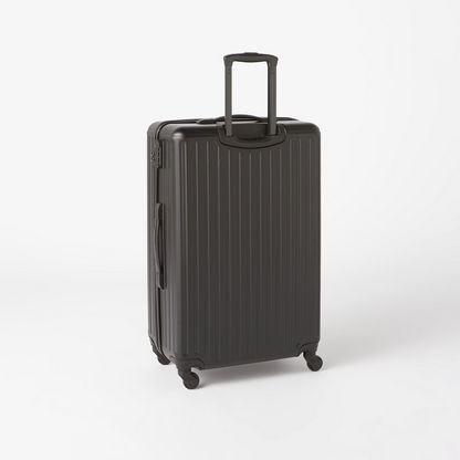 WAVE Ribbed Hardcase Trolley Bag with Wheels and Retractable Handle-Luggage-image-5