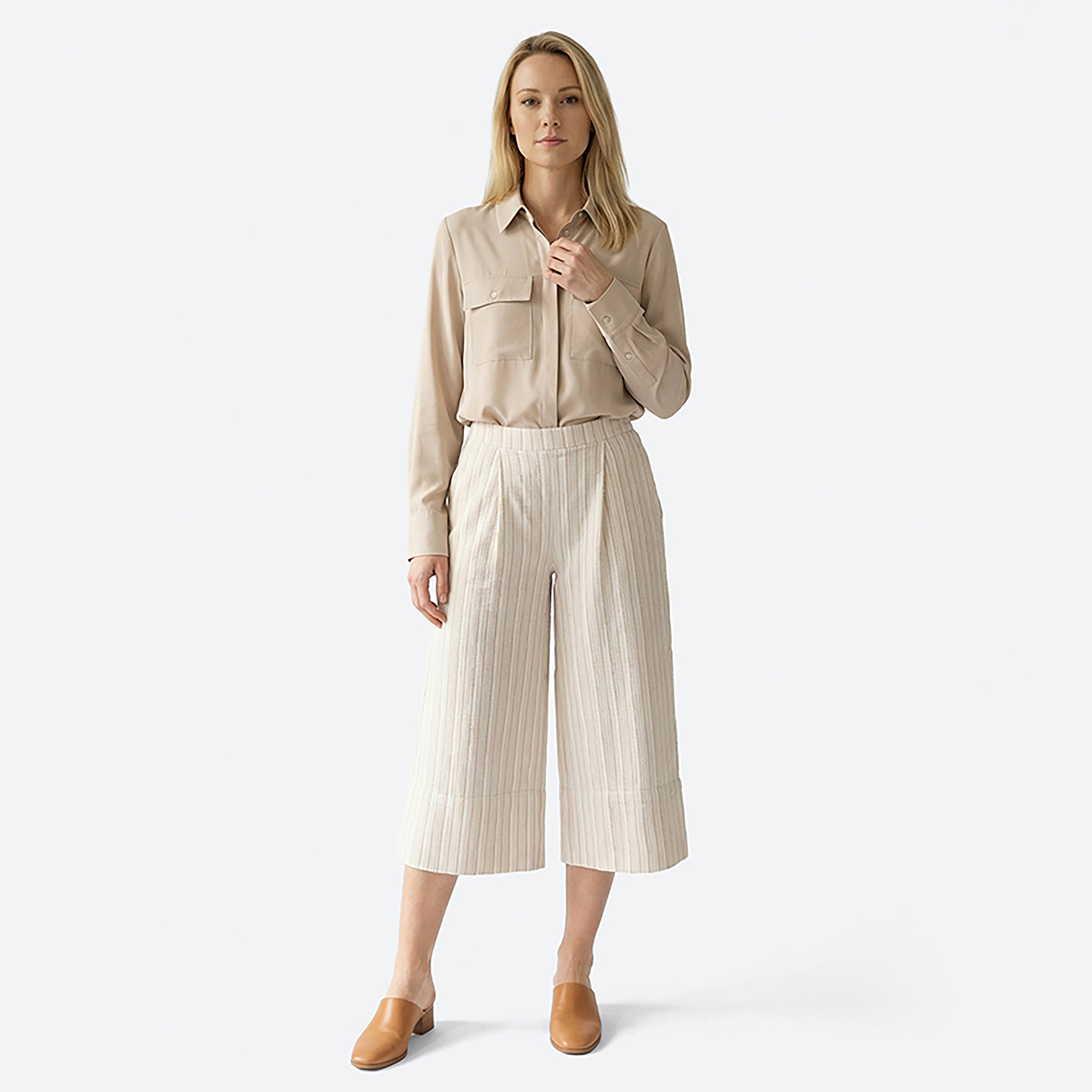 Beverly Hills Polo Club Regular Fit Plain Collared Long Sleeves Women's Shirt-women-clothing-shirtsandblouses-shirts-image-3
