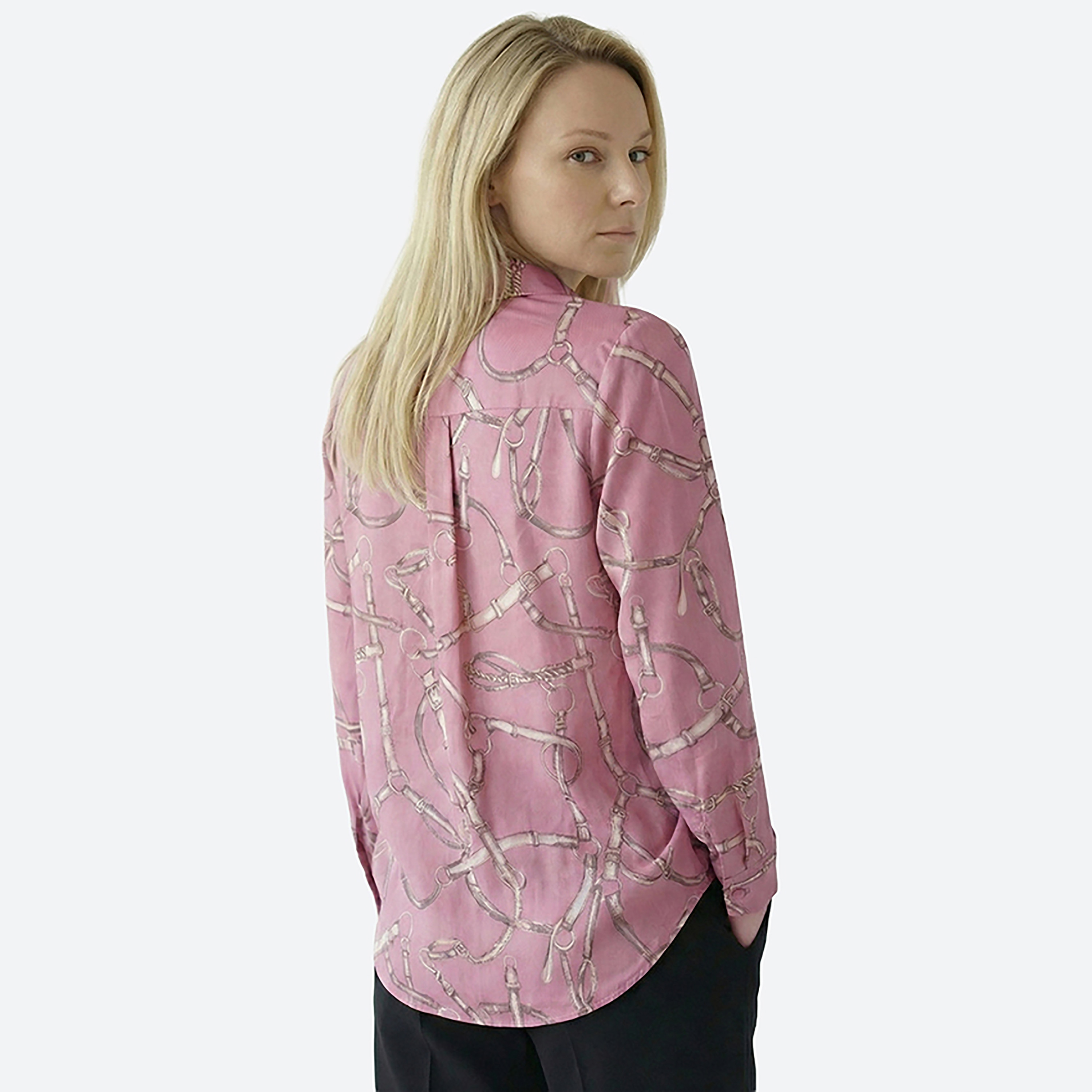 Beverly Hills Polo Club Regular Fit Printed Collared Long Sleeves Women's Shirt-women-clothing-shirtsandblouses-shirts-image-5