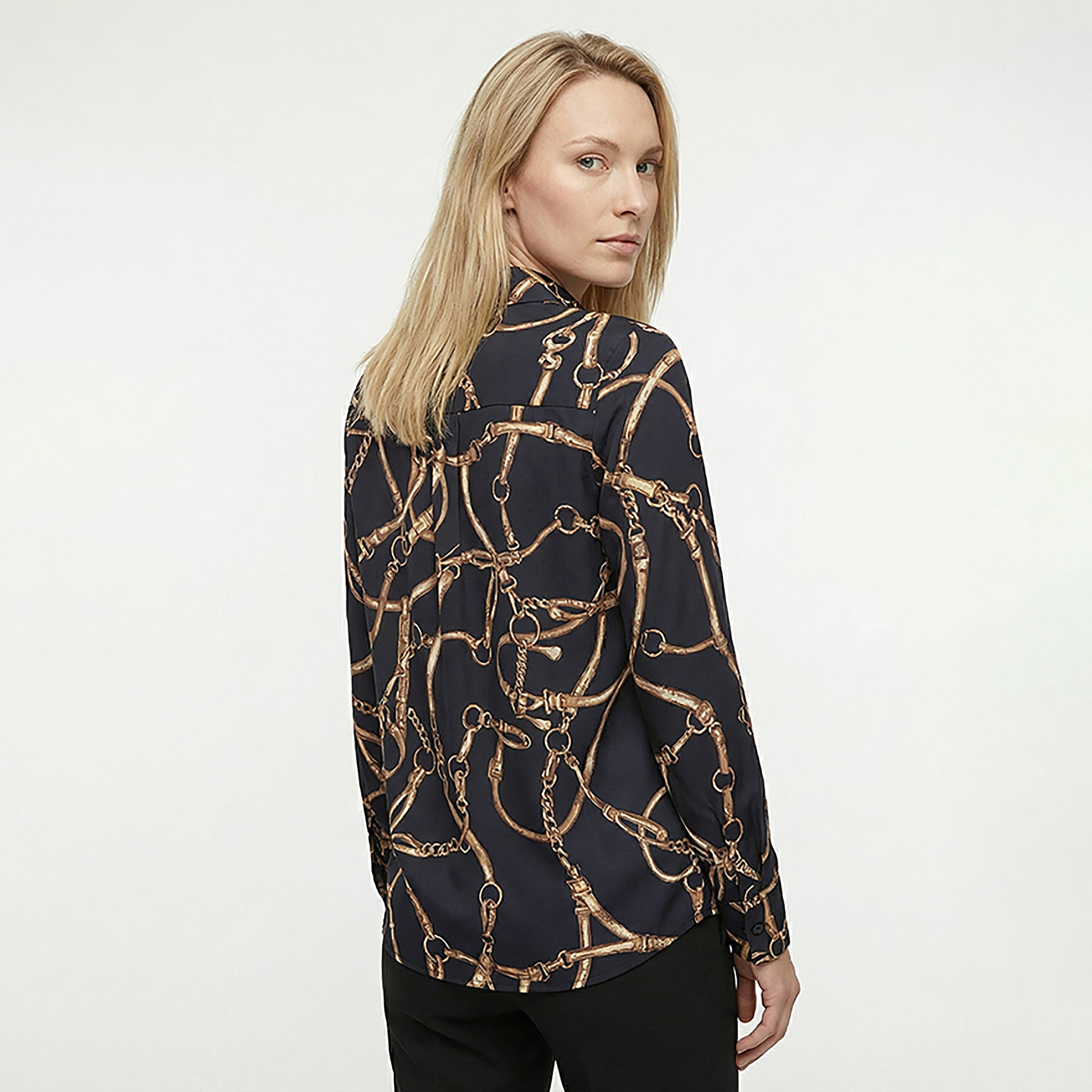 Beverly Hills Polo Club Regular Fit Printed Collared Long Sleeves Women's Shirt-women-clothing-shirtsandblouses-shirts-image-4