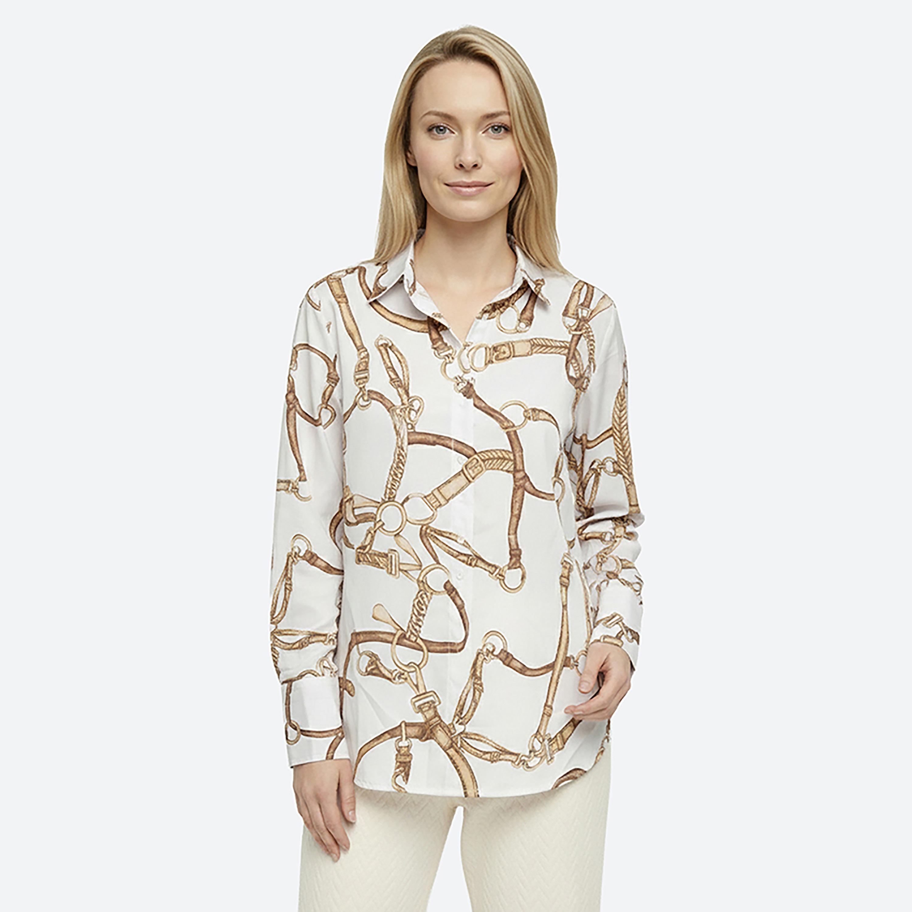 Beverly Hills Polo Club Regular Fit Printed Collared Long Sleeves Women's Shirt-women-clothing-shirtsandblouses-shirts-image-5