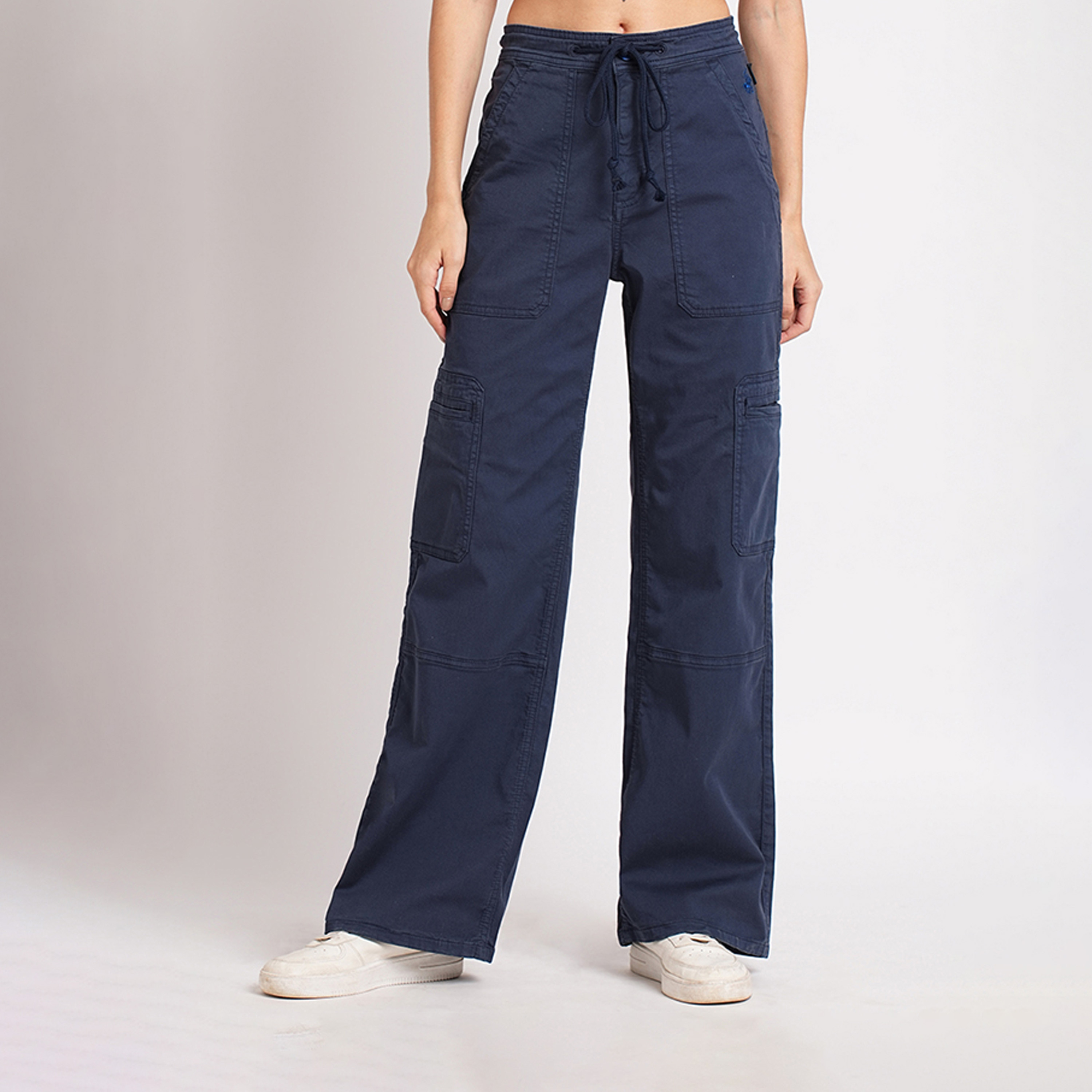 بيفرلي هيلز بولو كلوب-  بنطلون نسائي واسع الساق-women-clothing-bottoms-trousers-image-1
