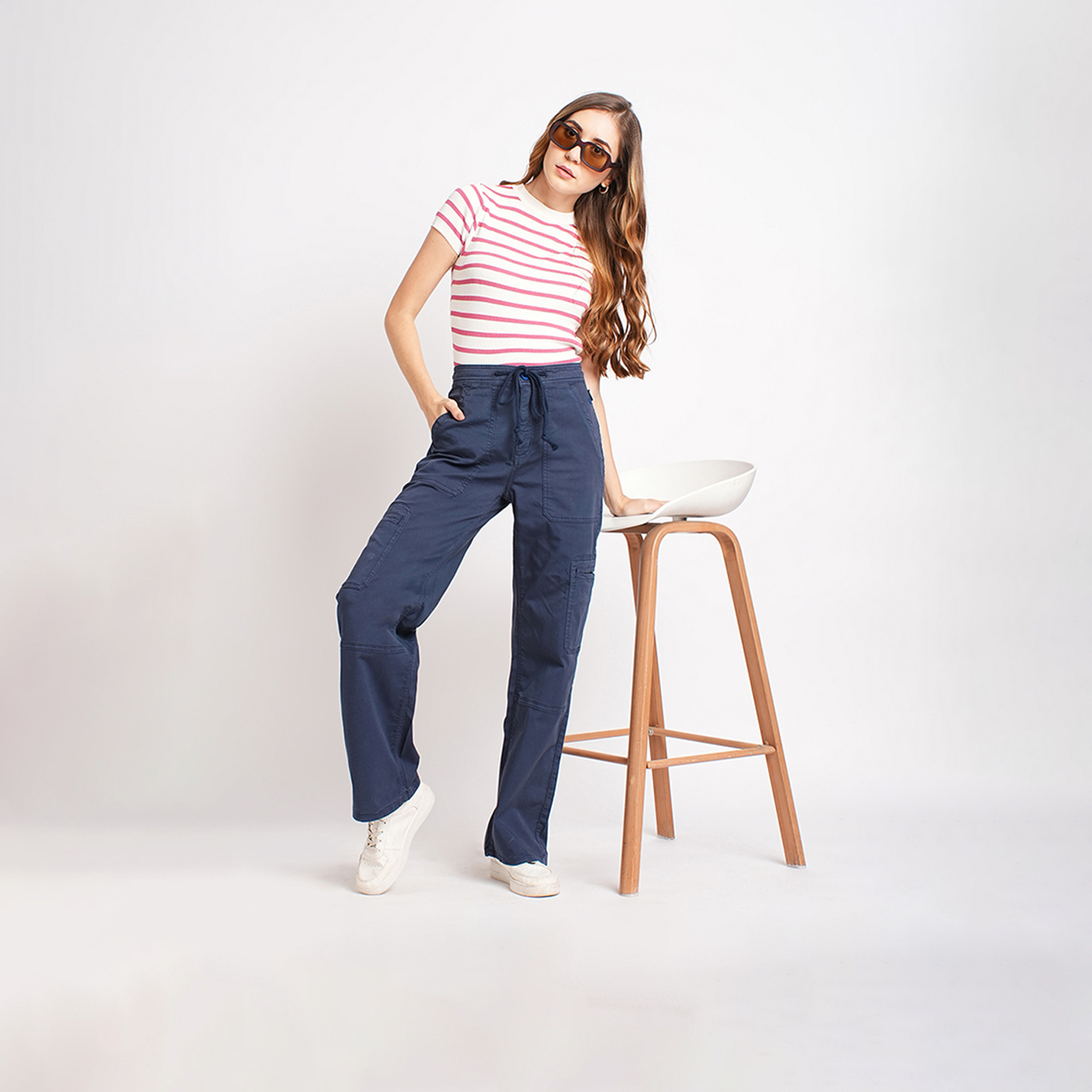 بيفرلي هيلز بولو كلوب-  بنطلون نسائي واسع الساق-women-clothing-bottoms-trousers-image-2