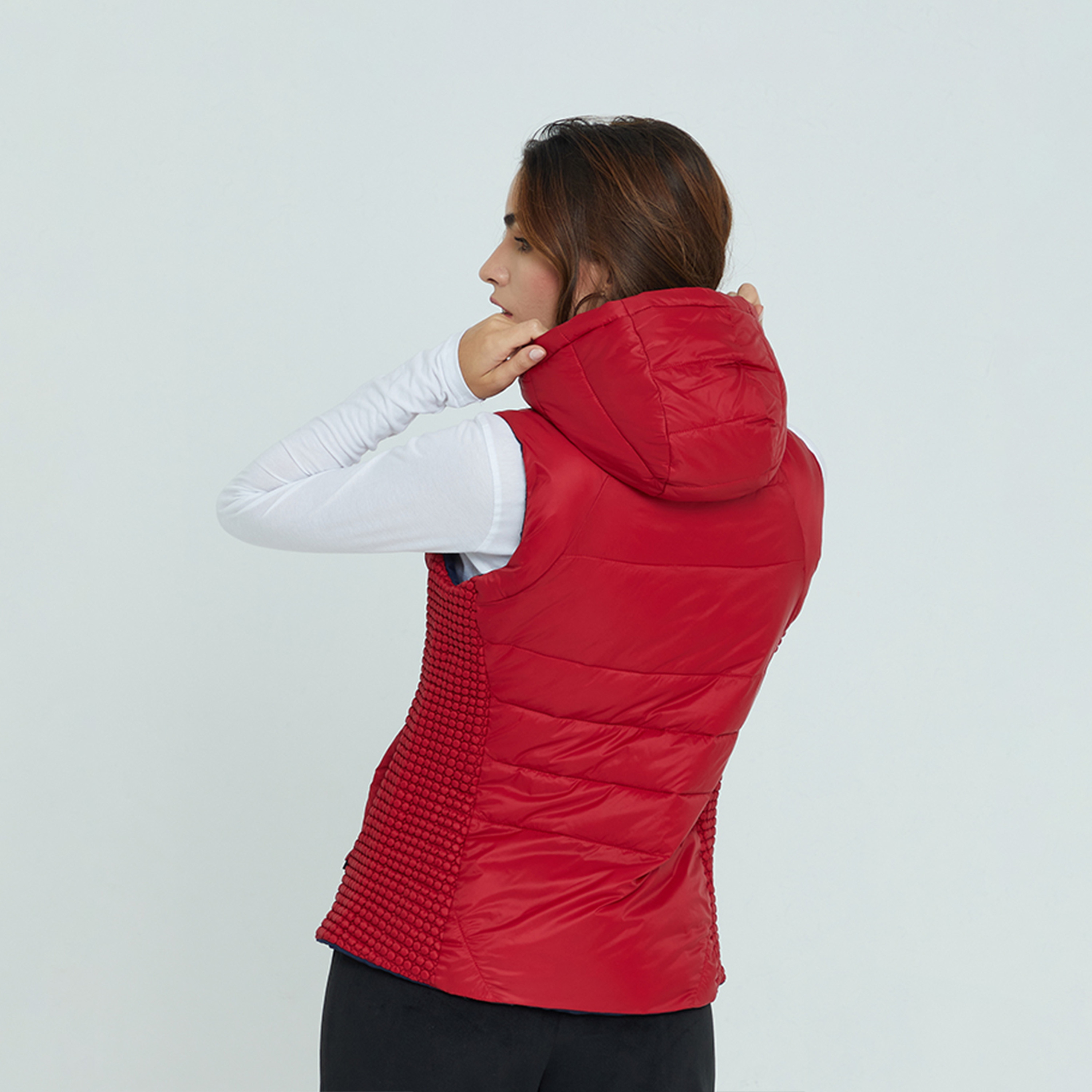 Beverly Hills Polo Club Women's Textured Hooded Neck Quilted Vest-women-clothing-coatsandjackets-jackets-image-2