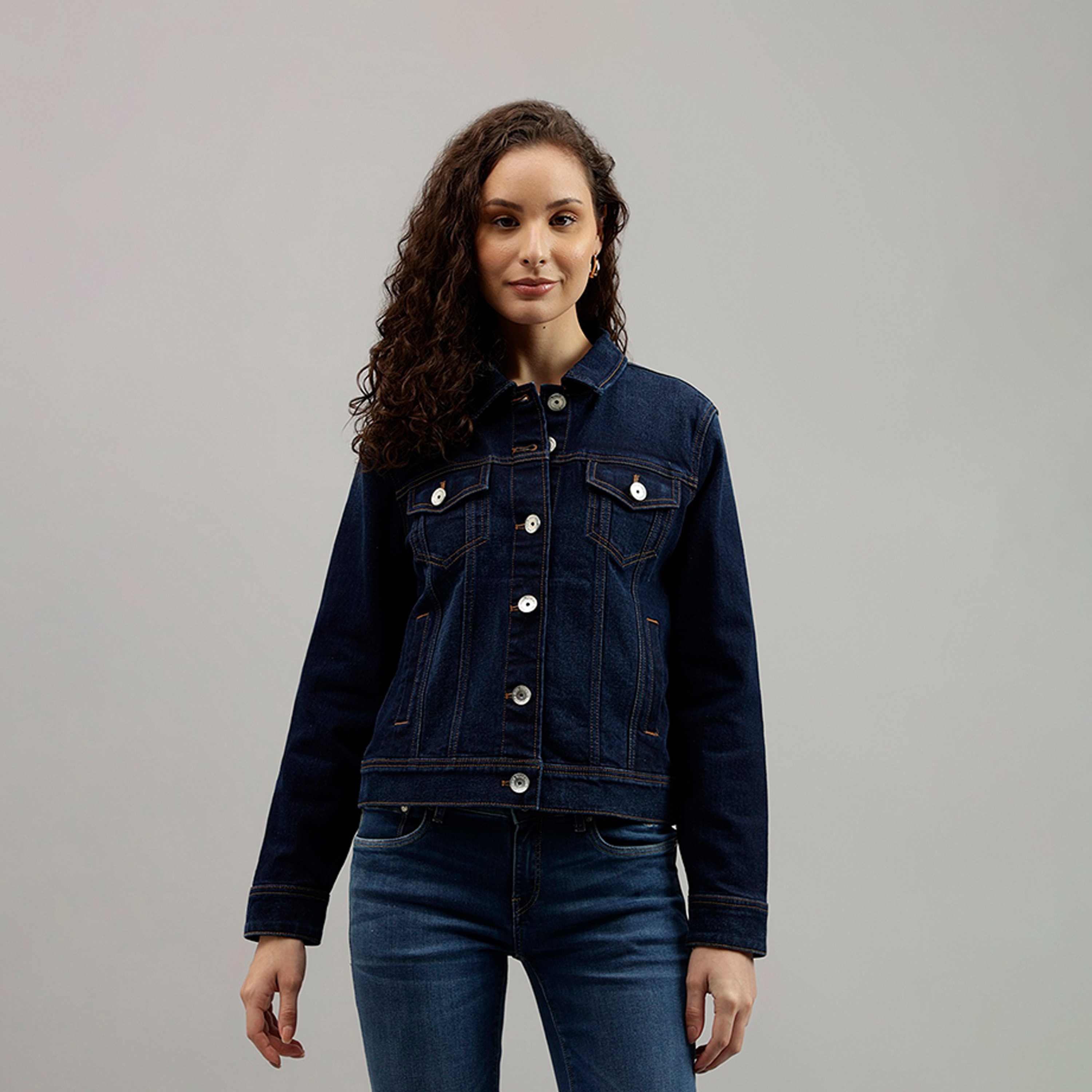بيفرلي هيلز بولو كلوب-  سترة نسائية جينز سادة-women-winterwear-coatsandjackets-jackets-image-4