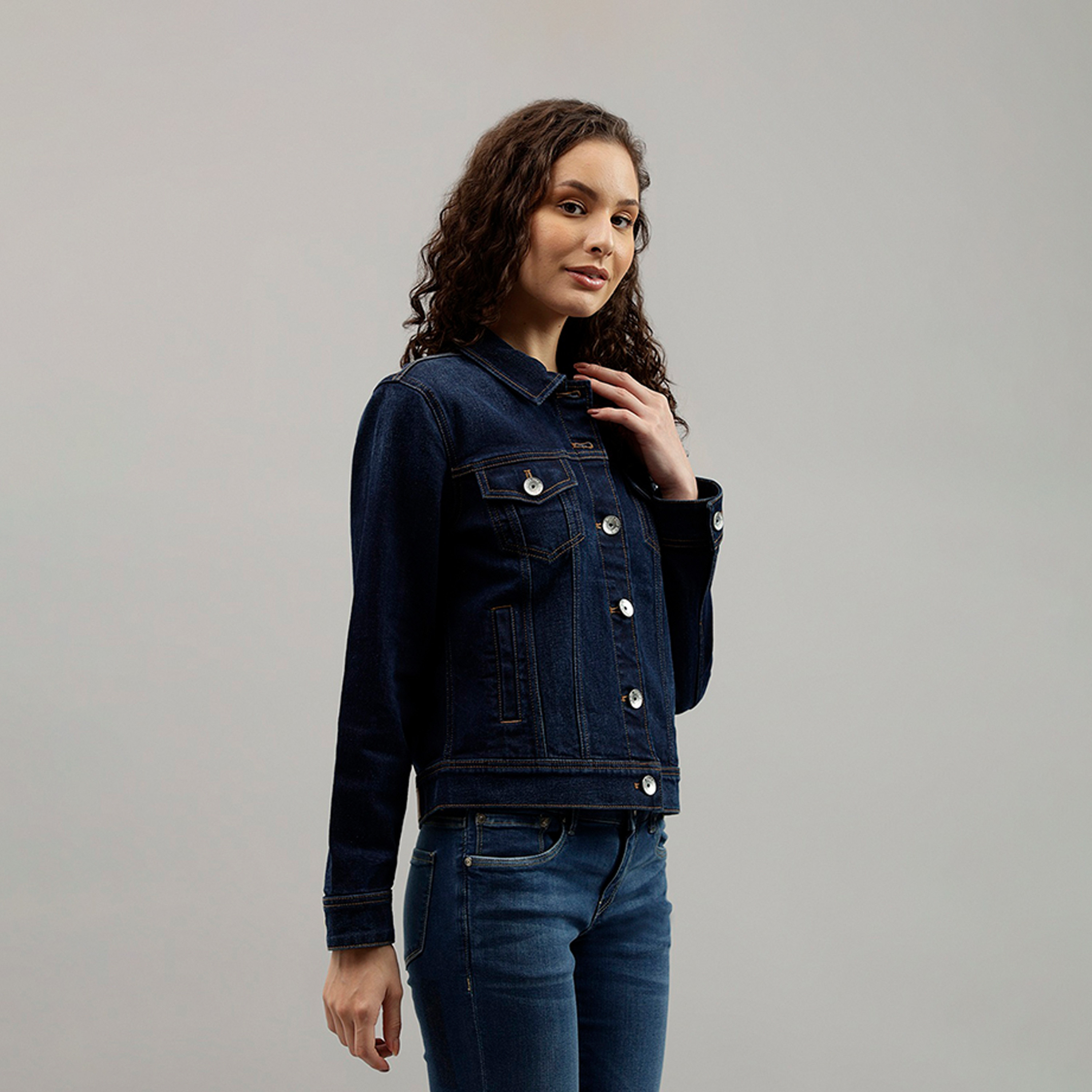 Beverly Hills Polo Club Women's Solid Denim Jacket-PROMO_CP_BHPC_101125-image-3