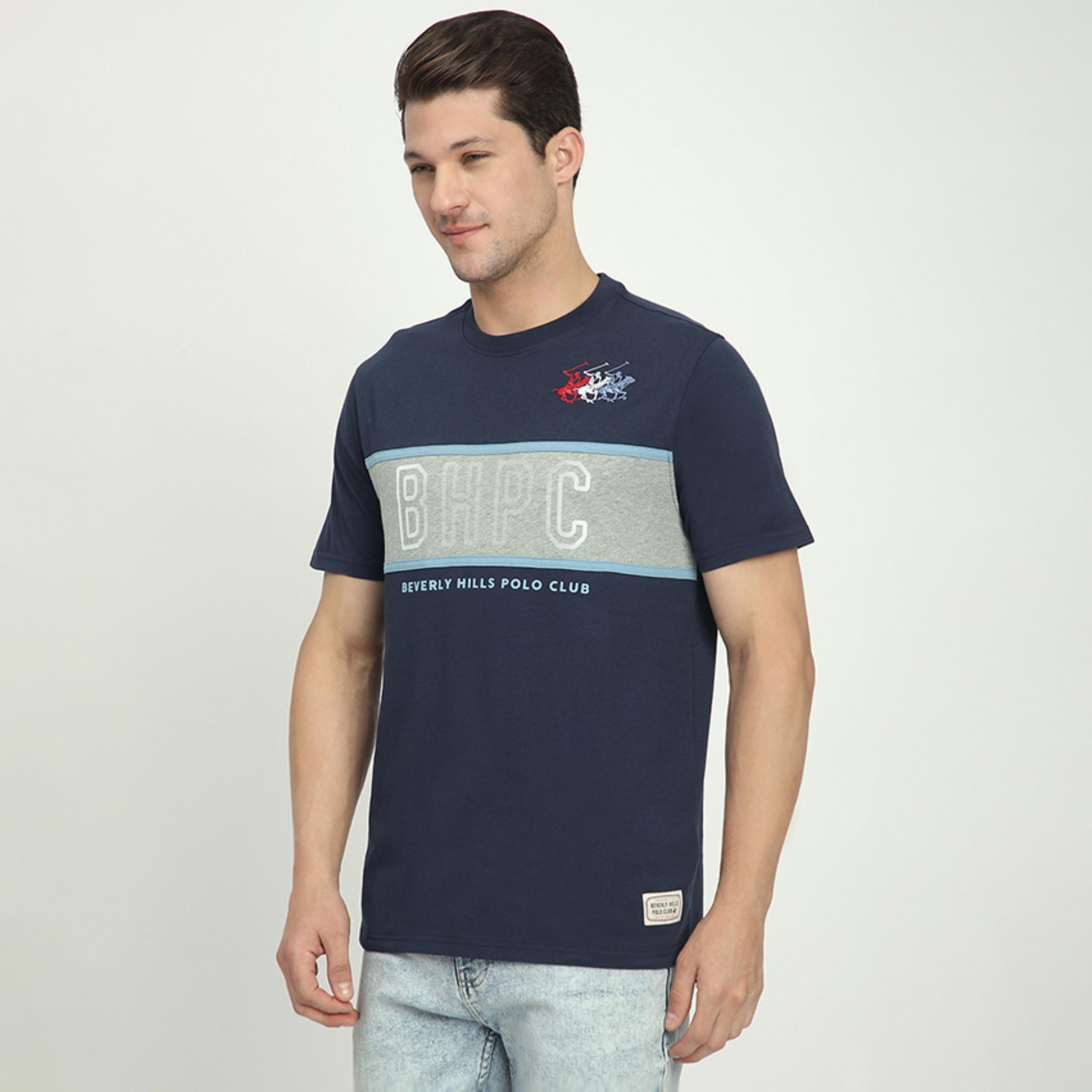 Beverly Hills Polo Club Cut and Sew Crew Neck Short Sleeves Men's T-Shirt-men-clothing-tshirtsandpolos-tshirts-image-2