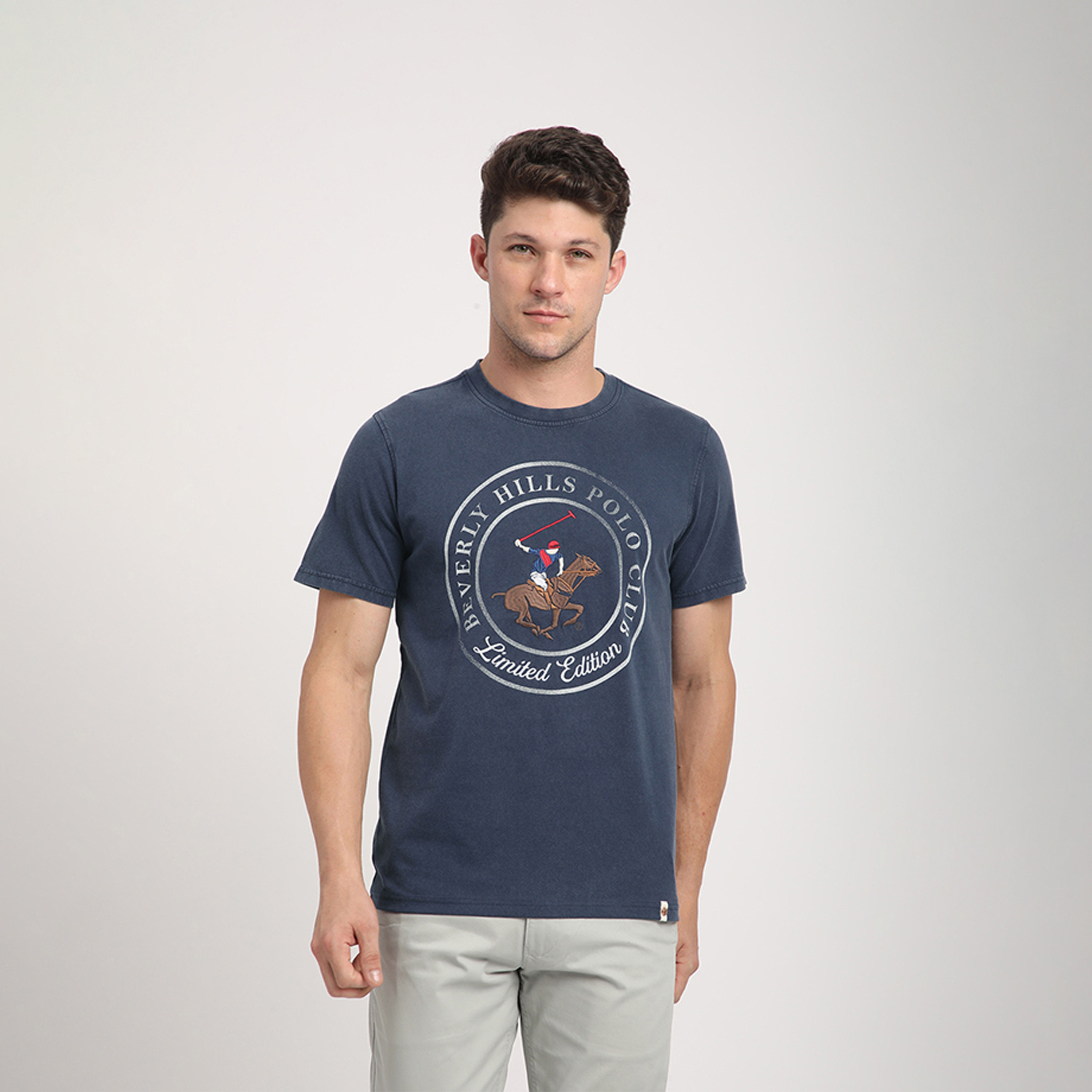 Beverly Hills Polo Club Embroidered Round Neck Short Sleeves T-shirt-men-clothing-tshirtsandpolos-tshirts-image-1
