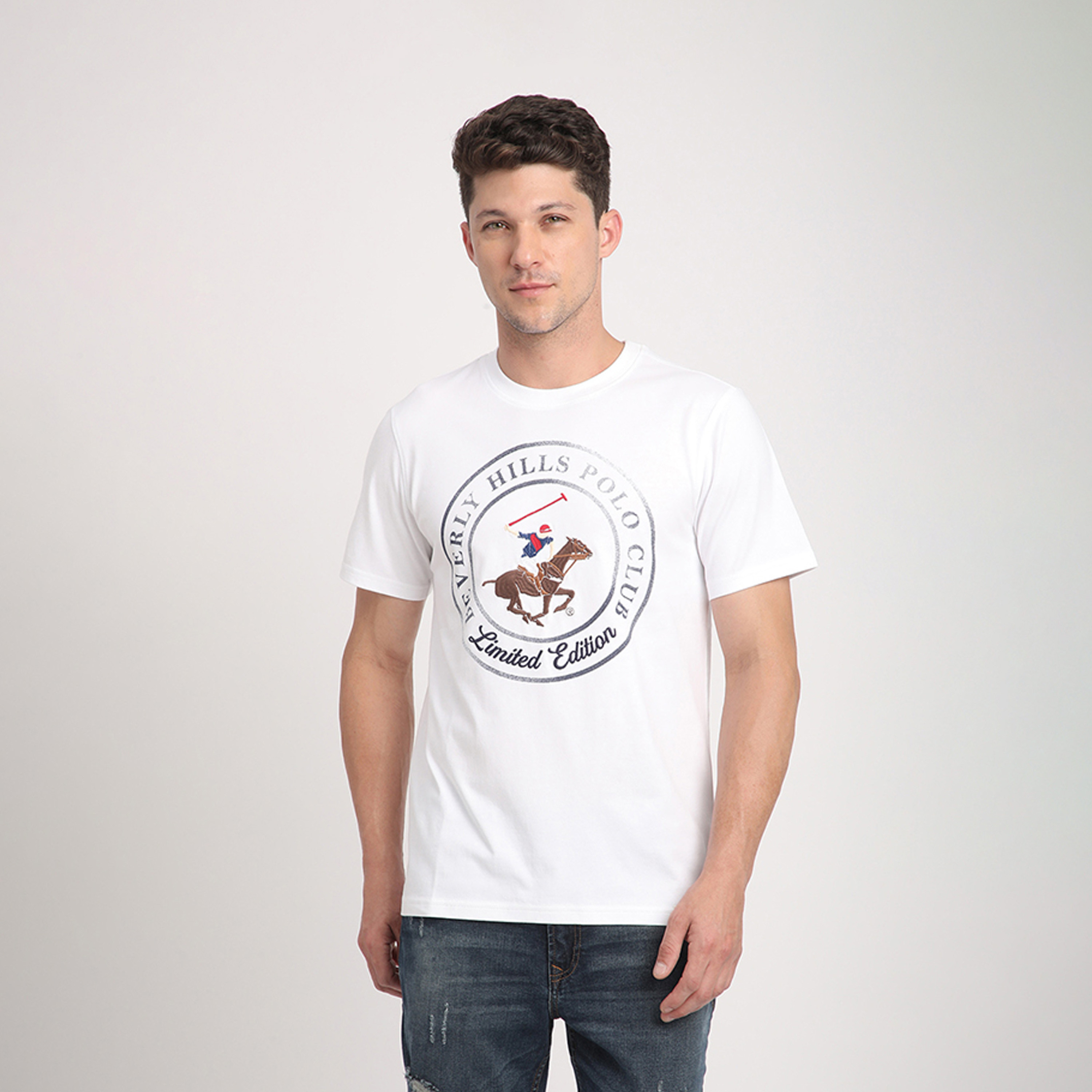 بيفرلي هيلز بولو كلوب-  تي شيرت بأكمام قصيرة وياقة مستديرة ومطرّزة-men-clothing-tshirtsandpolos-tshirts-image-5