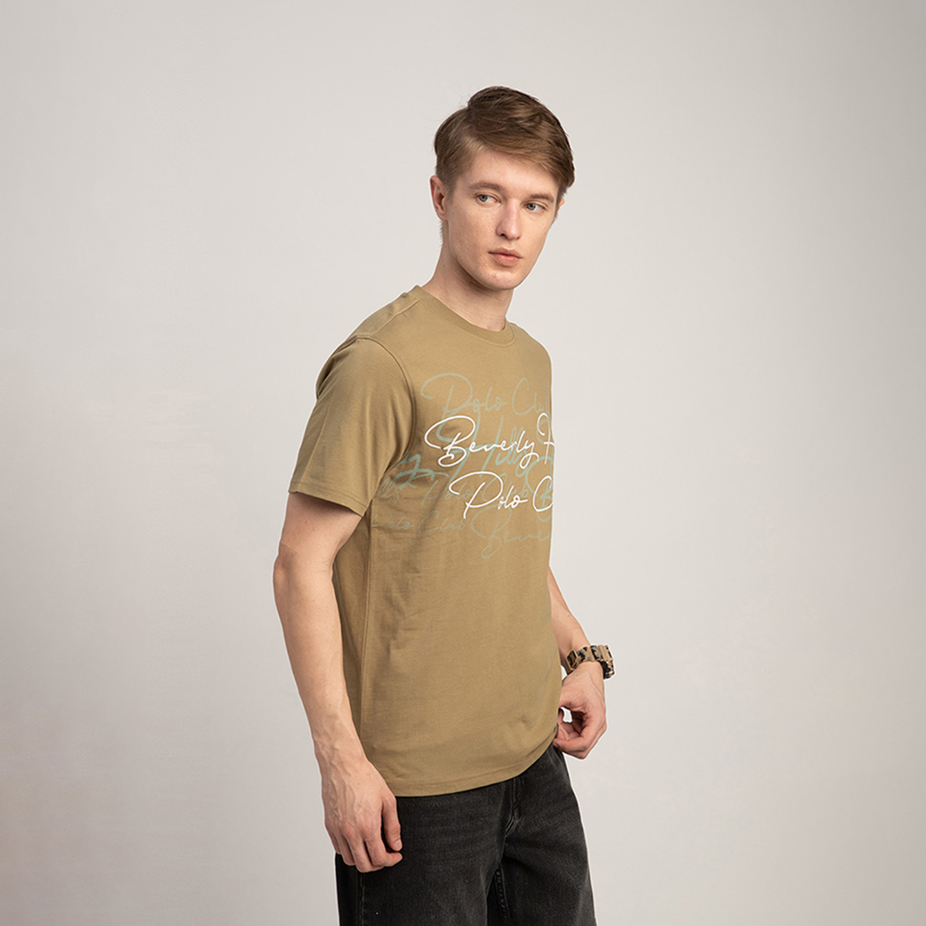 بيفرلي هيلز بولو كلوب-  تي شيرت بأكمام قصيرة وياقة مستديرة ومطرّزة-men-clothing-tshirtsandpolos-tshirts-image-3
