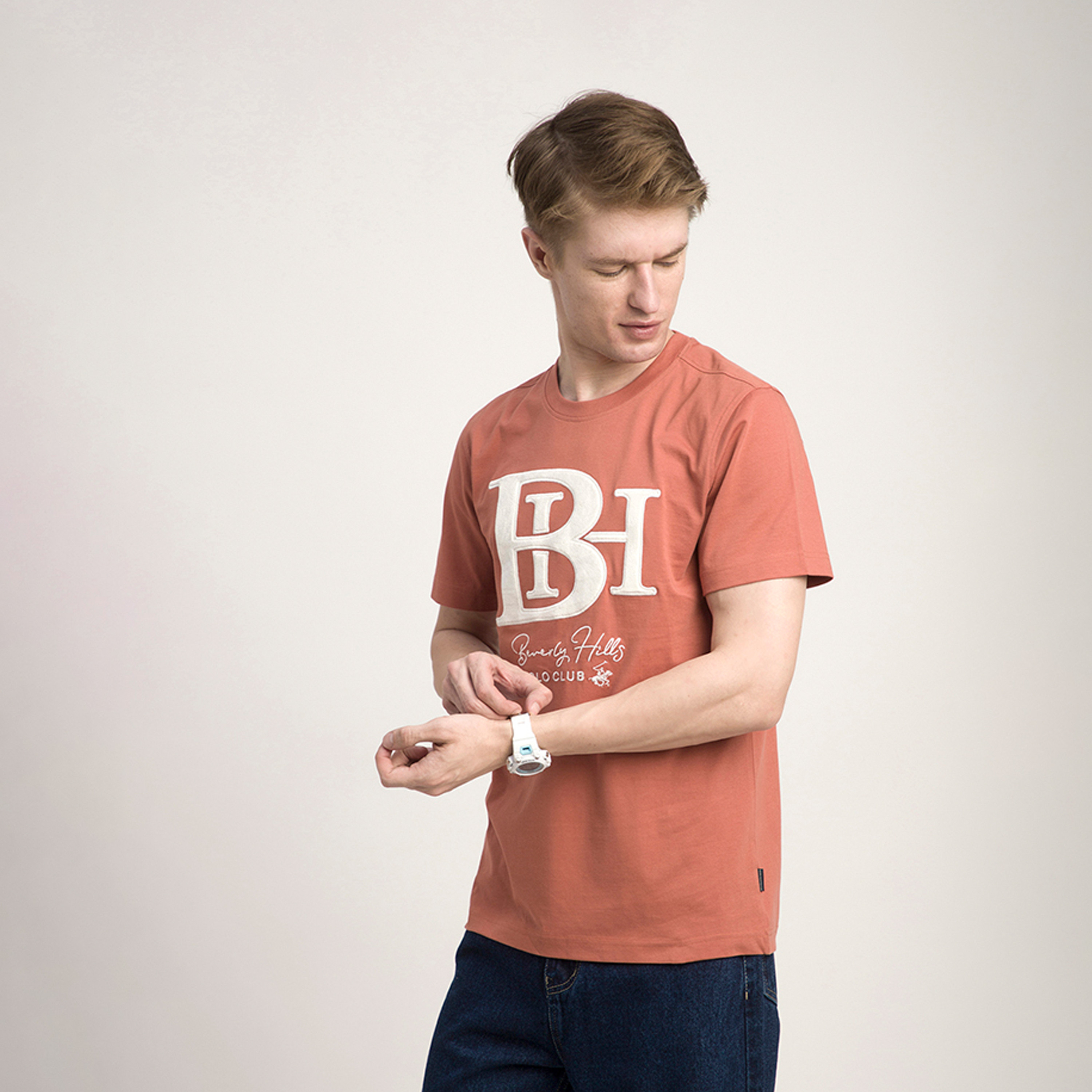 بيفرلي هيلز بولو كلوب-  تي شيرت بأكمام قصيرة وياقة وشعار-men-clothing-tshirtsandpolos-tshirts-image-2