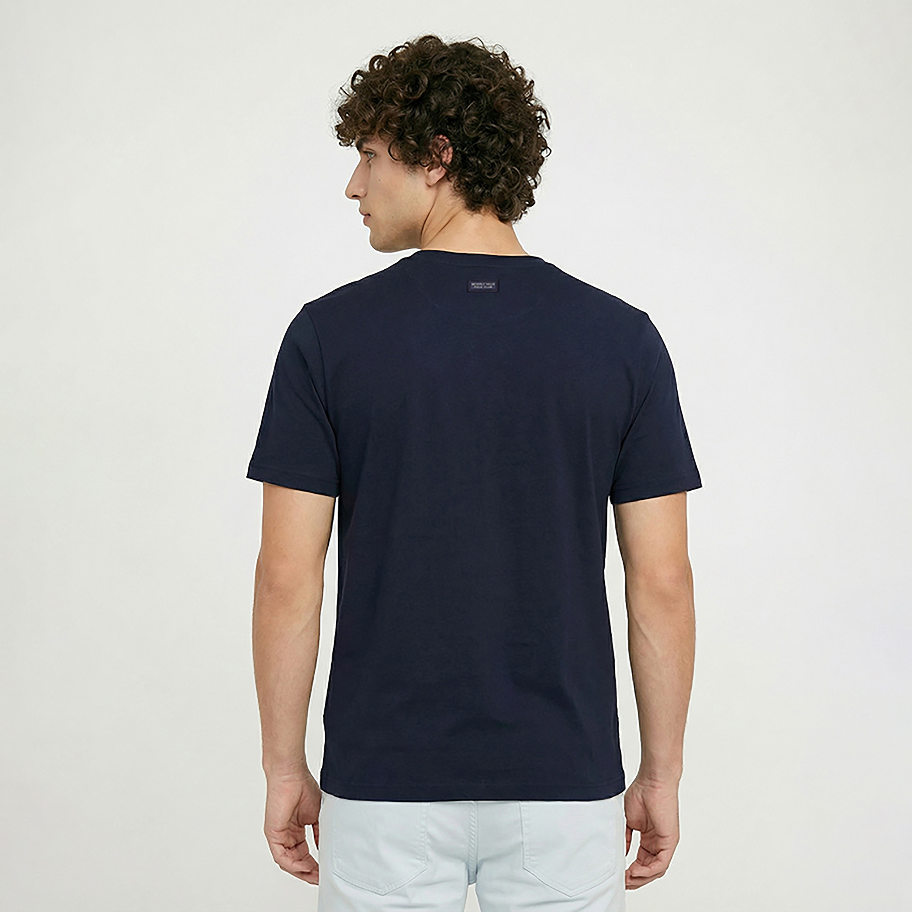 تيشيرت رجالي مطبوع بالشعار بياقة مستديرة وأكمام قصيرة من بيفرلي هيلز بولو كلوب-men-clothing-tshirtsandpolos-tshirts-image-4