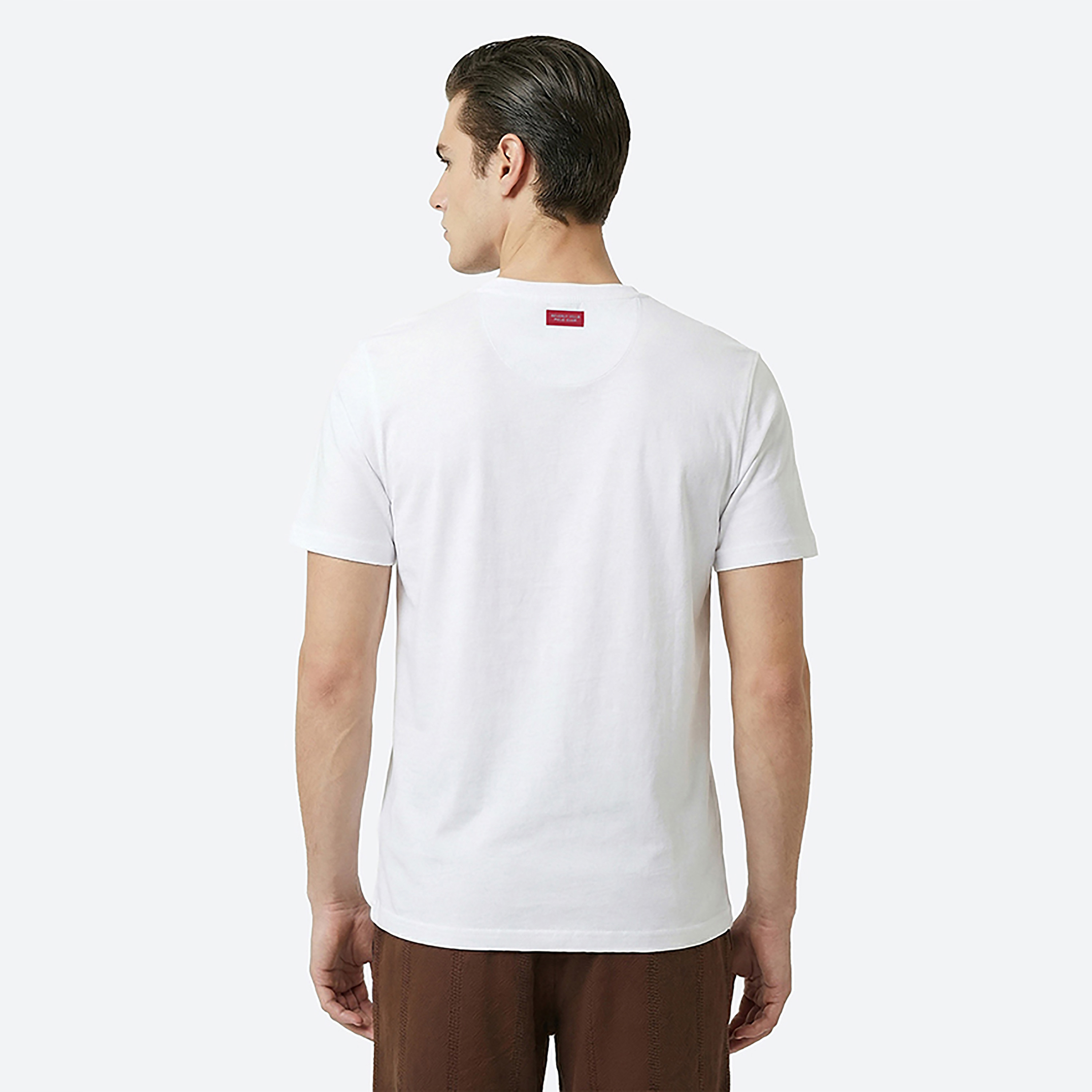 تيشيرت رجالي مطبوع بالشعار بياقة مستديرة وأكمام قصيرة من بيفرلي هيلز بولو كلوب-men-clothing-tshirtsandpolos-tshirts-image-8
