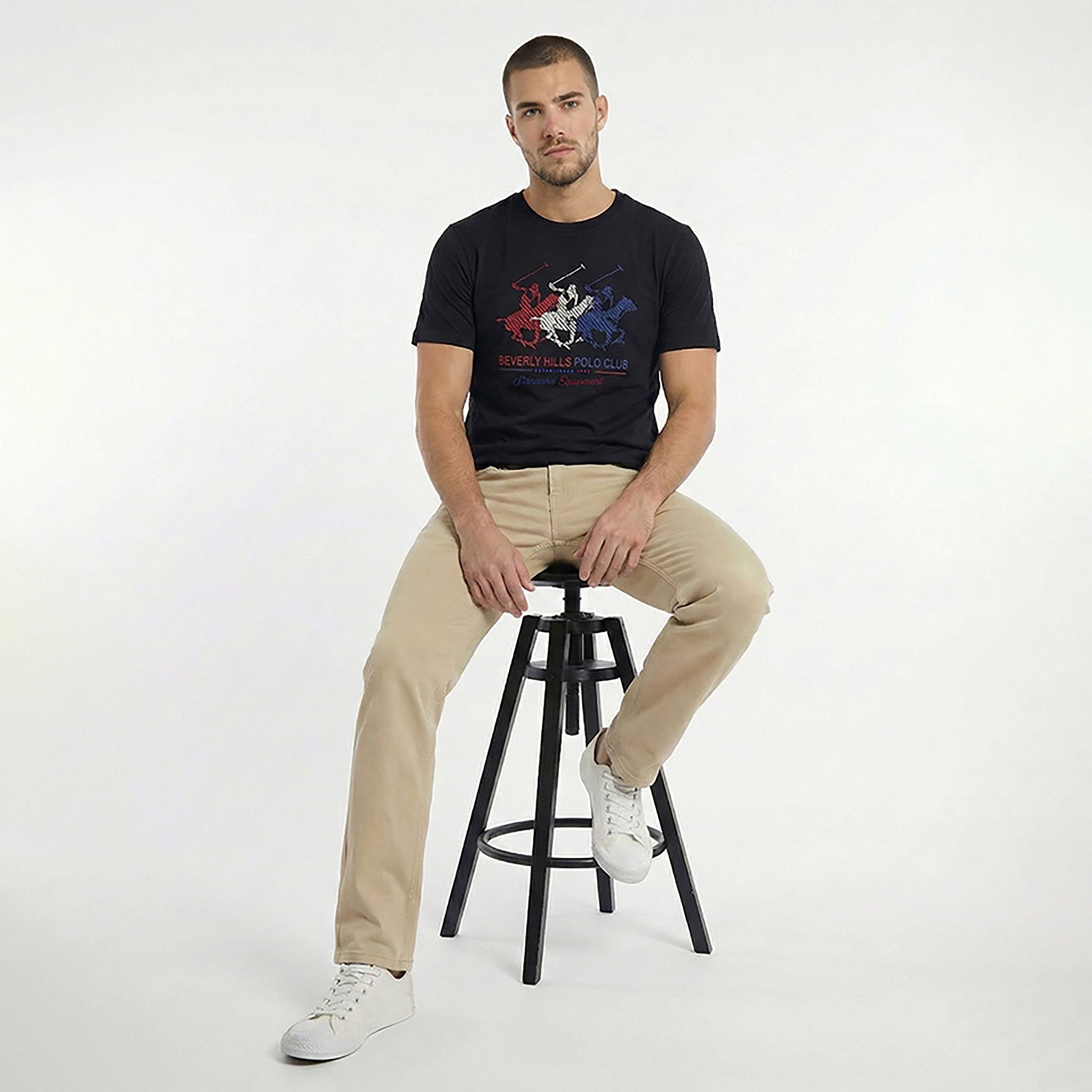 Beverly Hills Polo Club Logo Printed Crew Neck Short Sleeves Men's T-Shirt-men-clothing-tshirtsandpolos-tshirts-image-6