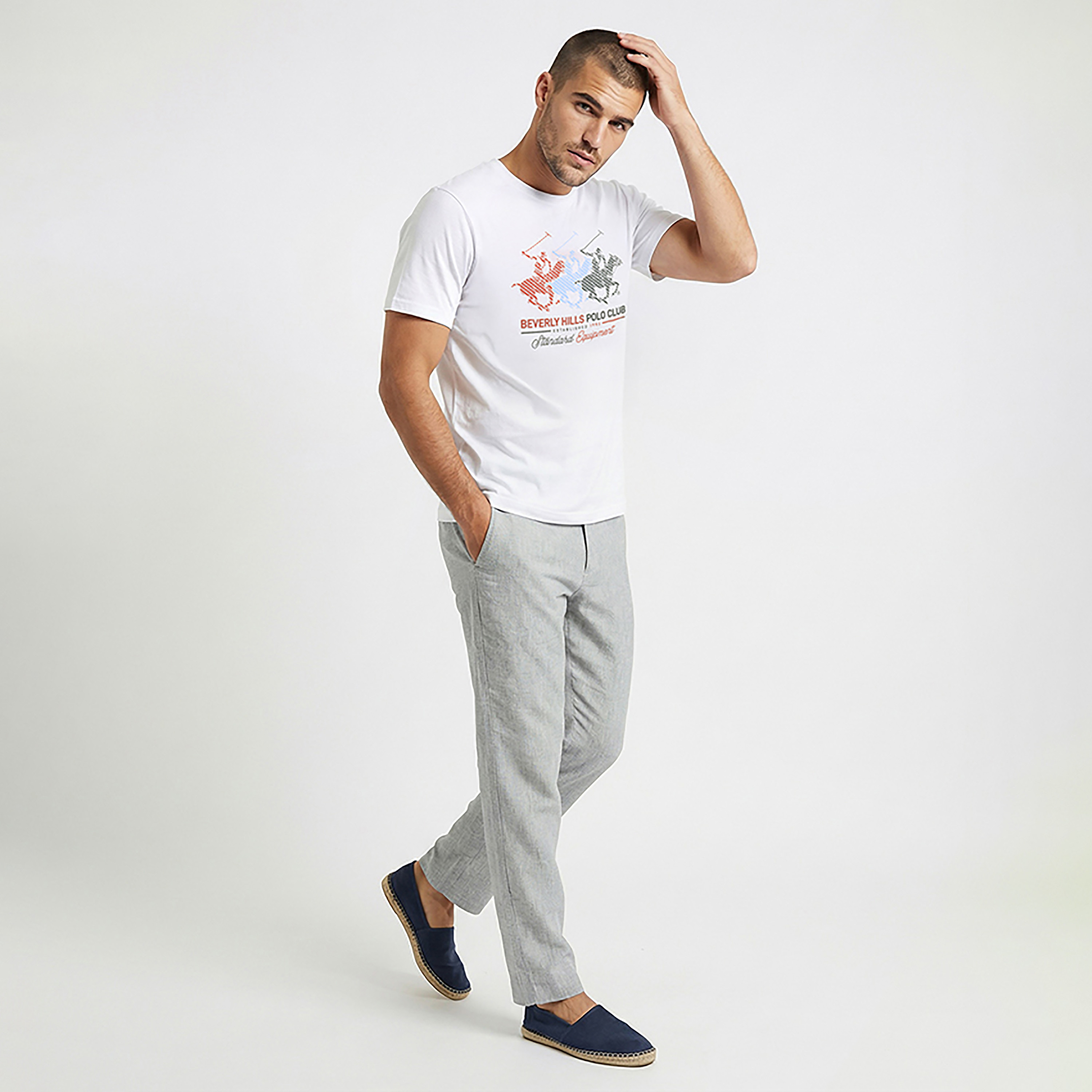 Beverly Hills Polo Club Logo Printed Crew Neck Short Sleeves Men's T-Shirt-men-clothing-tshirtsandpolos-tshirts-image-11