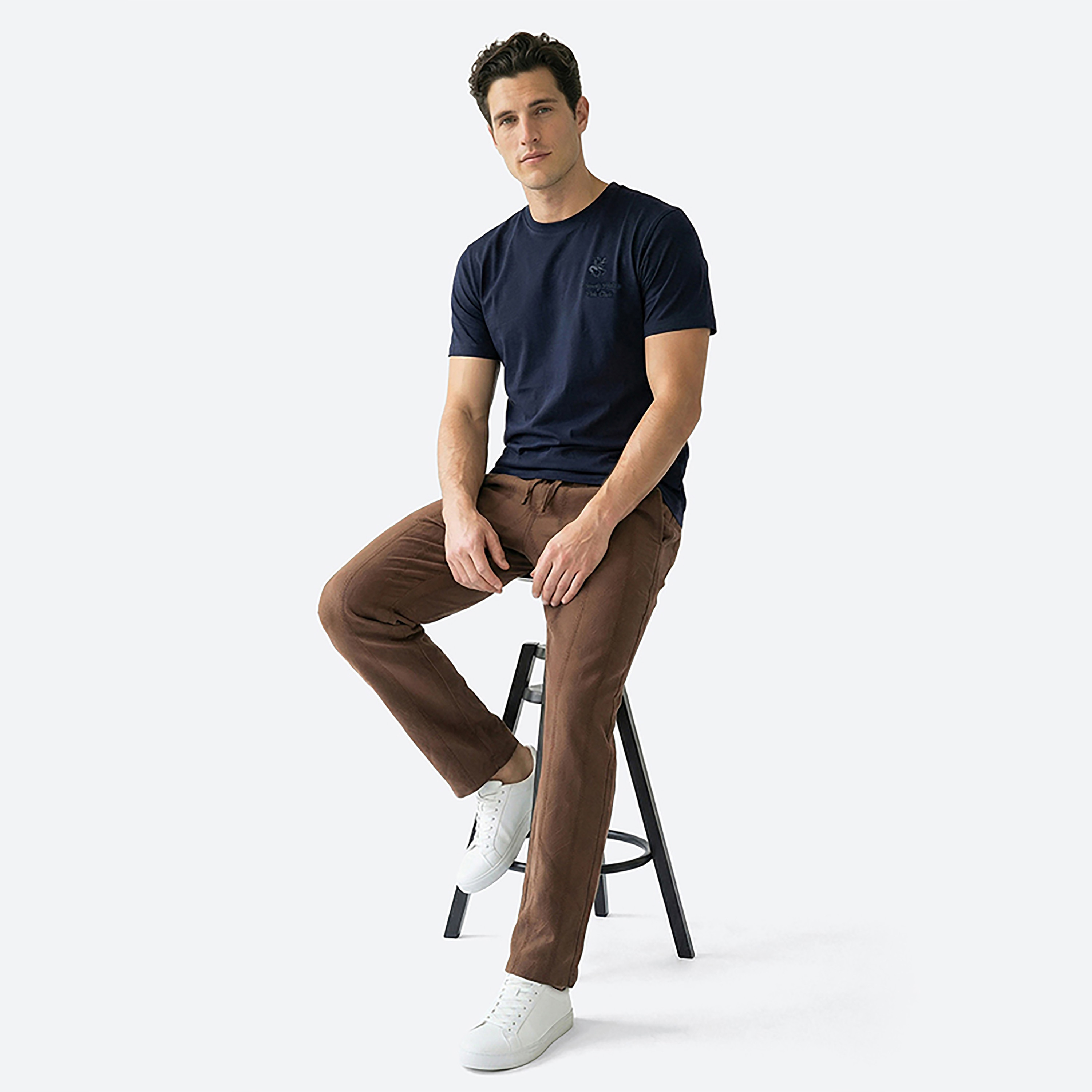 Beverly Hills Polo Club Plain Crew Neck Short Sleeves Men's T-Shirt-men-clothing-tshirtsandpolos-tshirts-image-2