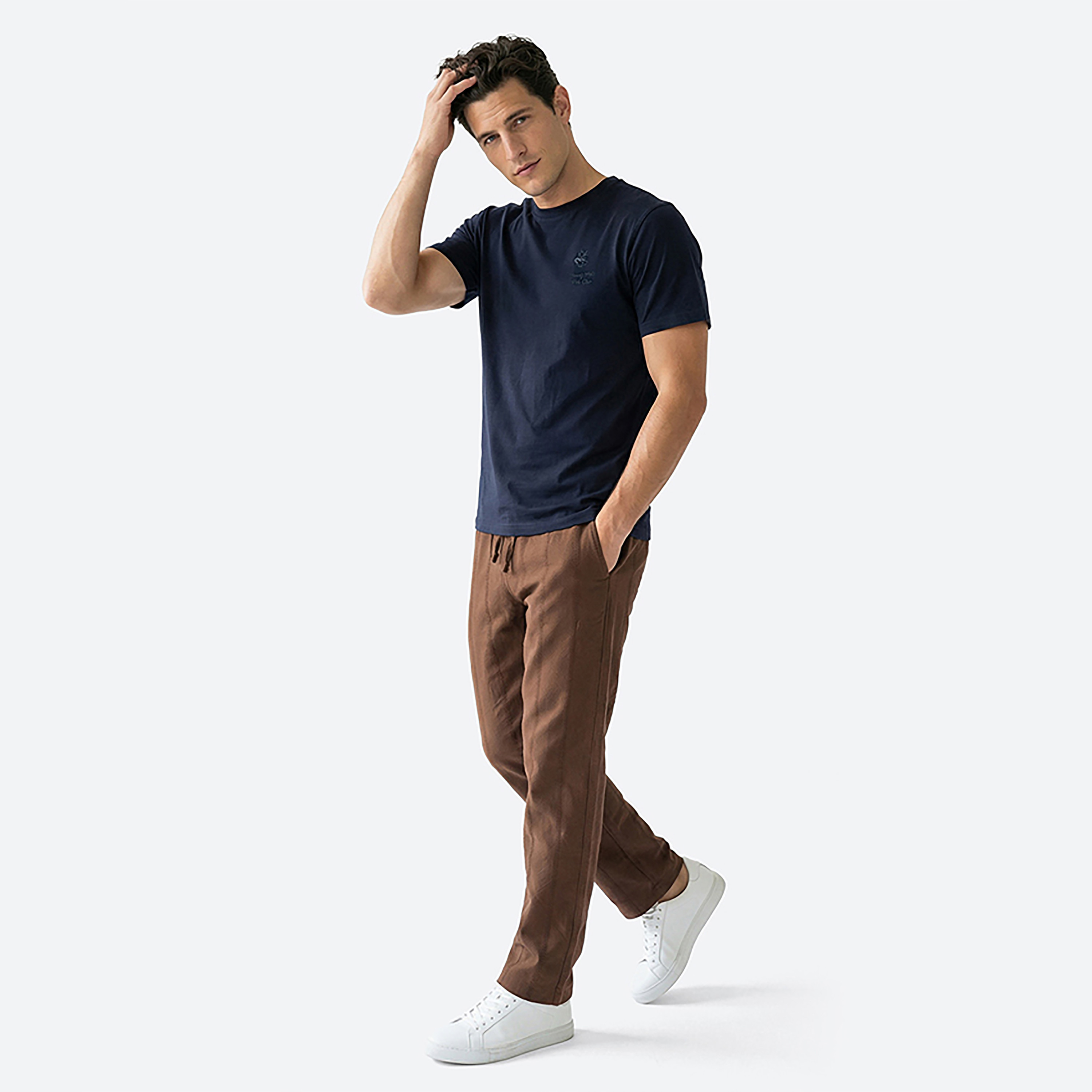Beverly Hills Polo Club Plain Crew Neck Short Sleeves Men's T-Shirt-men-clothing-tshirtsandpolos-tshirts-image-3