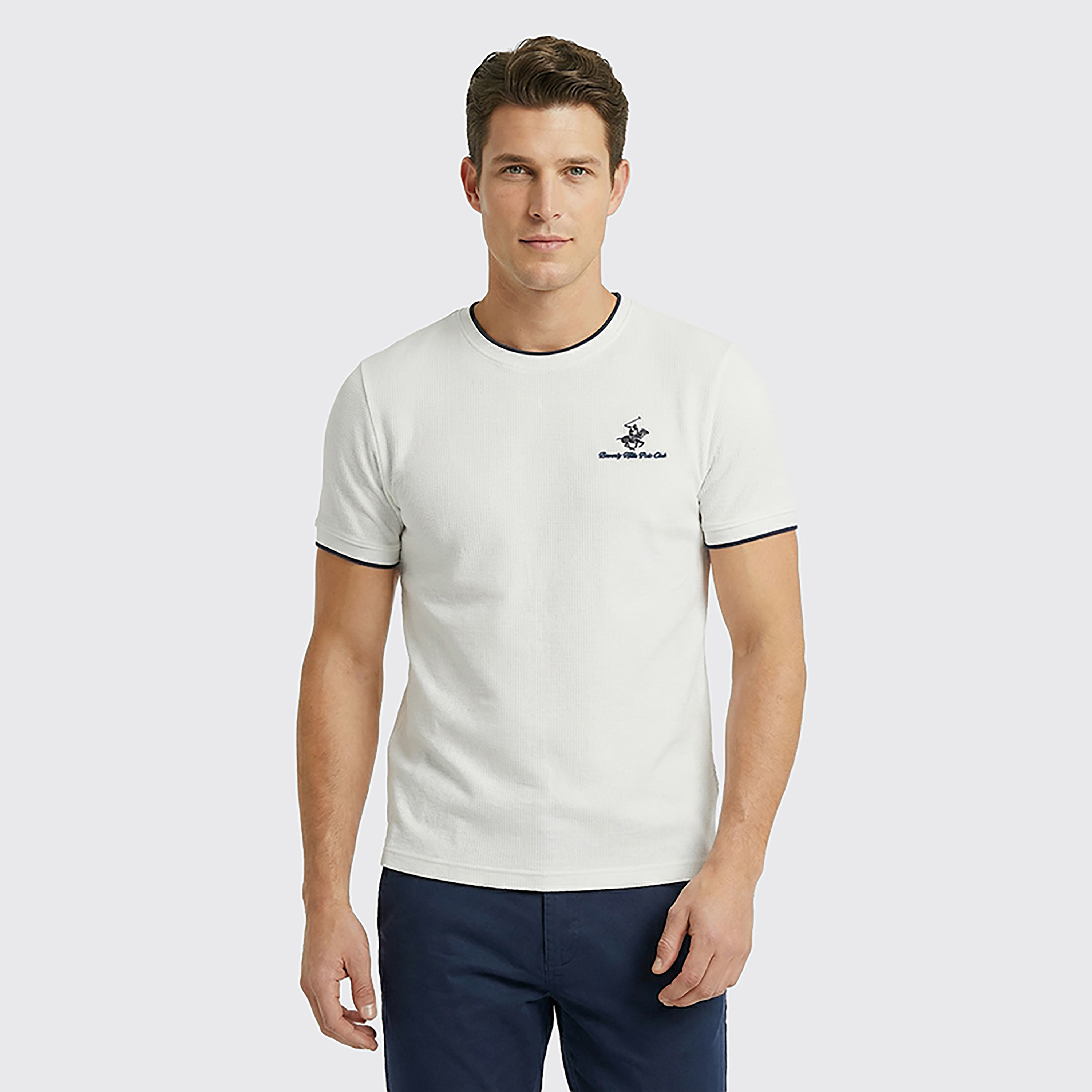 Beverly Hills Polo Club Plain Crew Neck Short Sleeves Men's T-Shirt-men-clothing-tshirtsandpolos-tshirts-image-5
