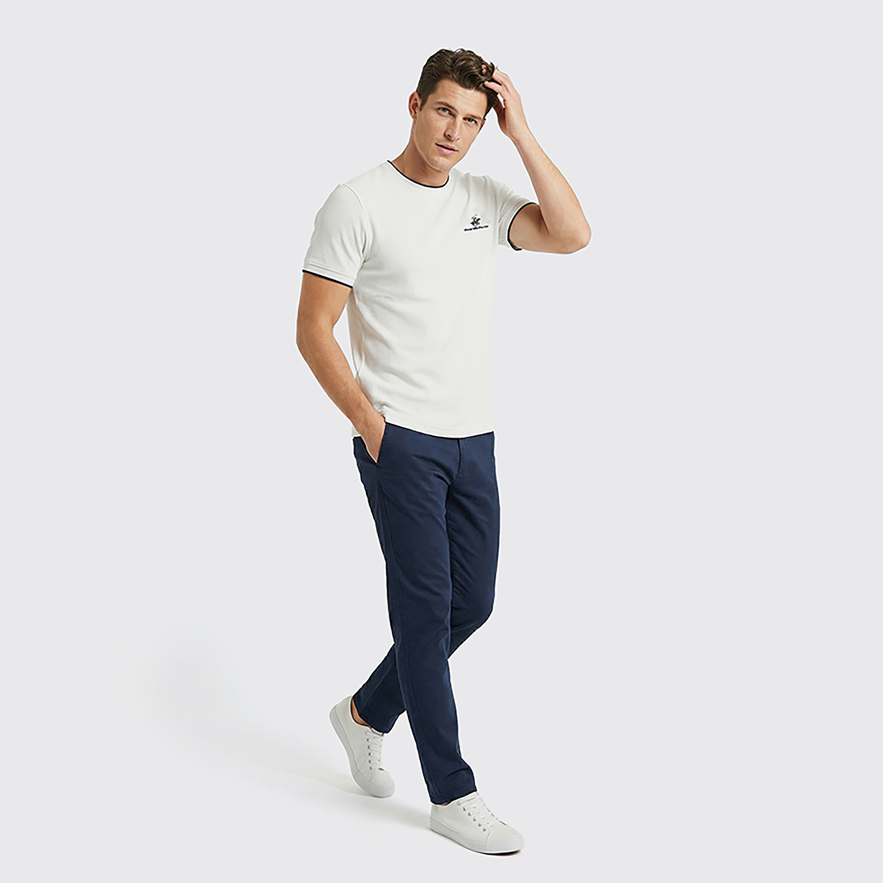 Beverly Hills Polo Club Plain Crew Neck Short Sleeves Men's T-Shirt-men-clothing-tshirtsandpolos-tshirts-image-7