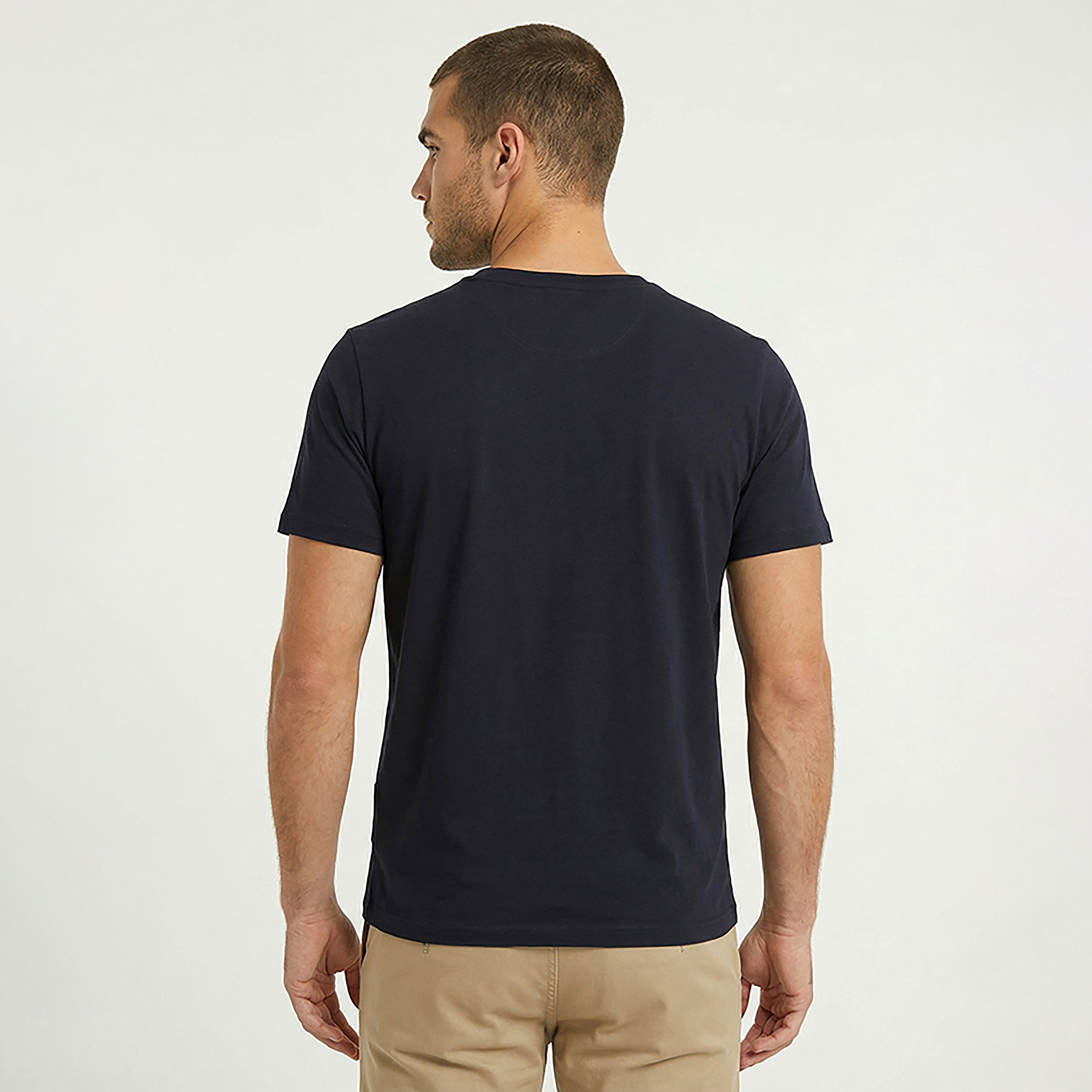 تيشيرت رجالي مطبوع بالشعار بياقة مستديرة وأكمام قصيرة من بيفرلي هيلز بولو كلوب-men-clothing-tshirtsandpolos-tshirts-image-4